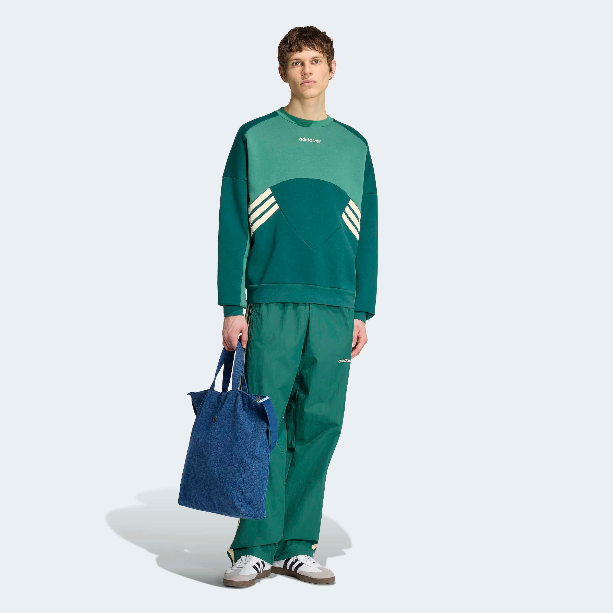 adidas Originals Sweatshirt »MUNICH 93 RUNDHALS«, mit angesetzten Bündchen an Ärmel- und Rumpfabschluss
