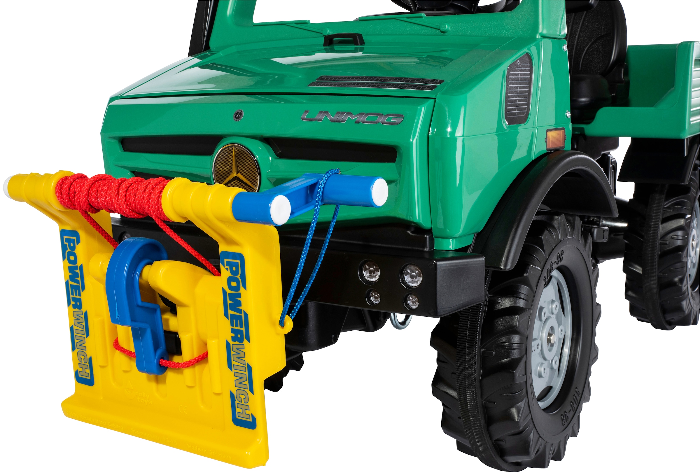 rolly toys® Tretfahrzeug »rollyUnimog Forst«, inkl. Seilwinde