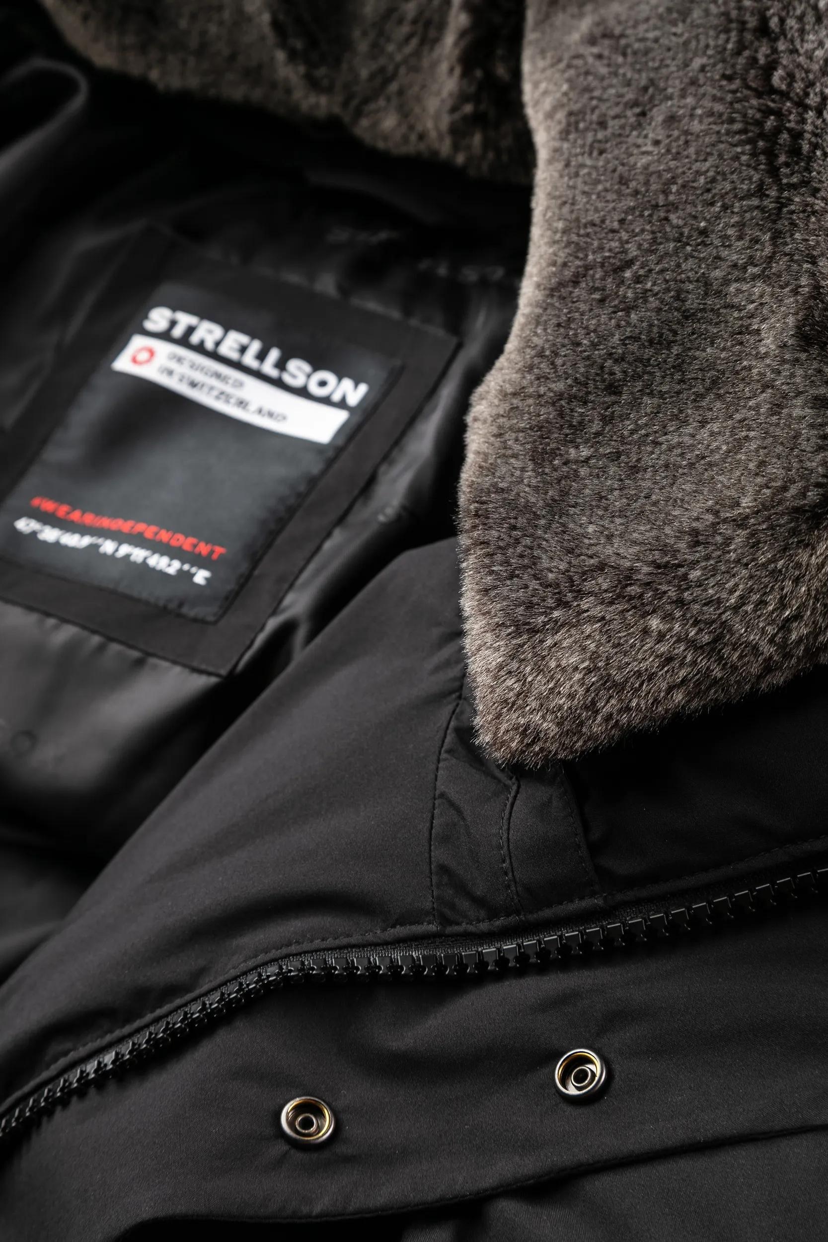 Strellson Parka »Ambience« mit Kapuze Regular Fit Langlebiges Techmaterial abnehmbare Details