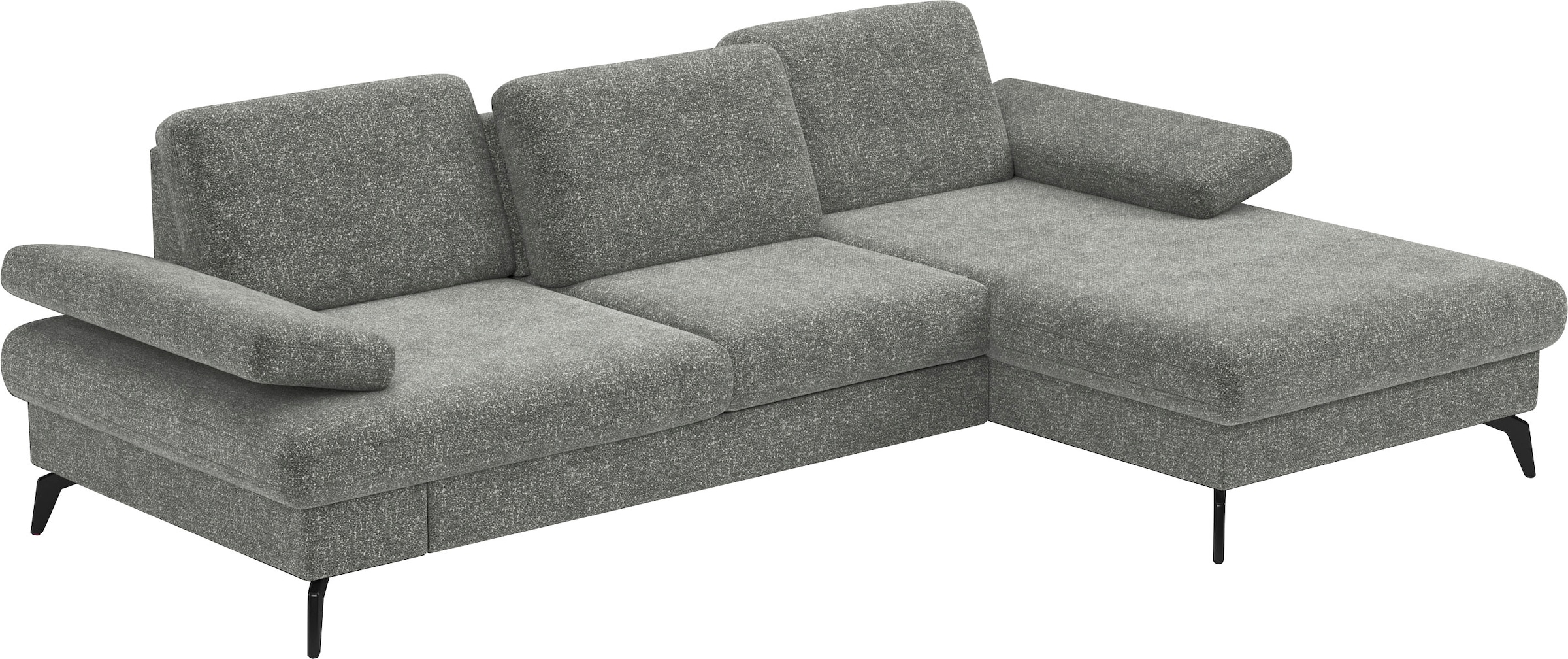 sit&more Ecksofa »Morris L-Form, inkl. Sitztiefenverstellung«, wahlweise mit Armteilverstellung, Bettfunktion & Bettkasten