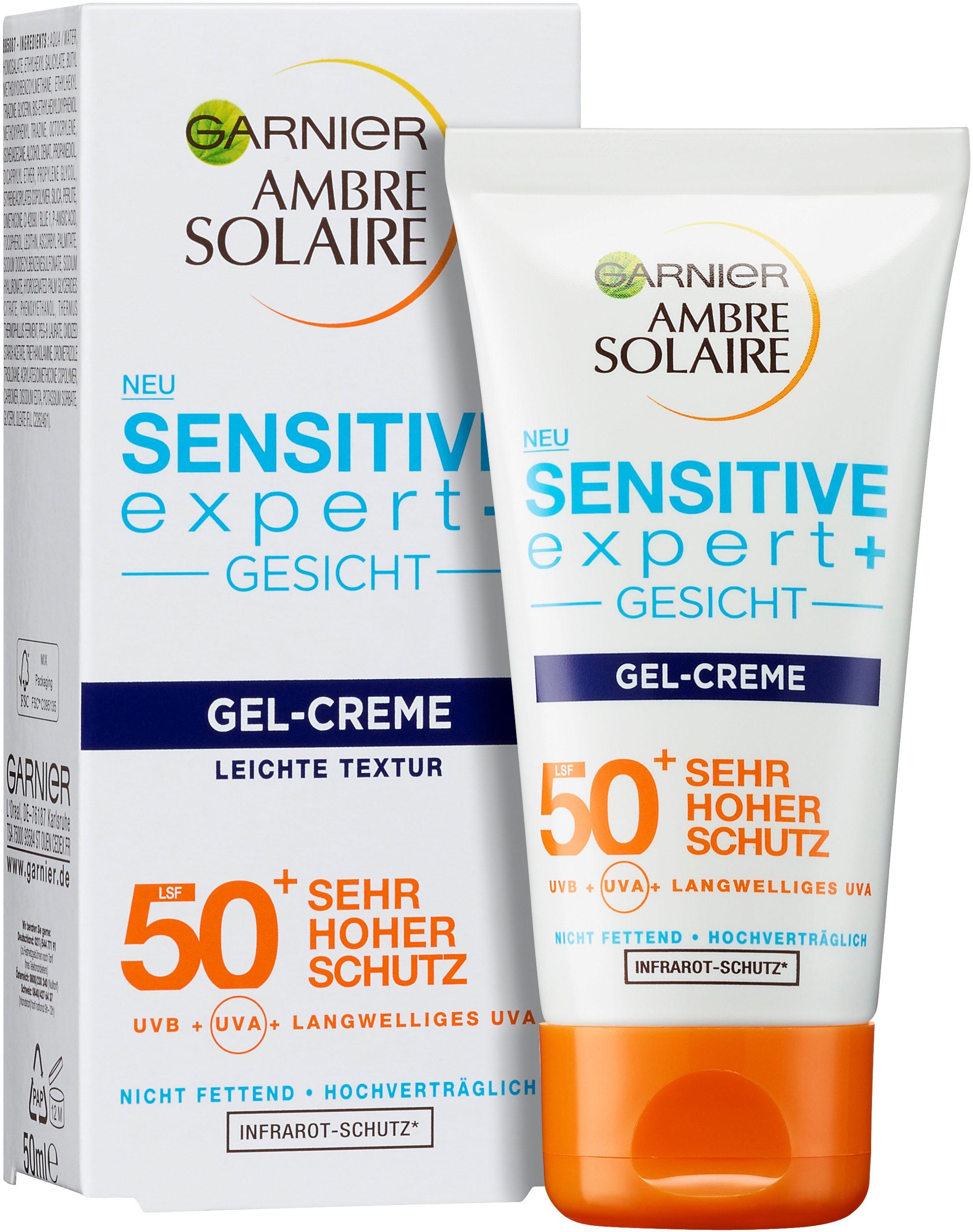 GARNIER Sonnenschutzcreme »Ambre Solaire Sensitive expert+ LSF 50+«
