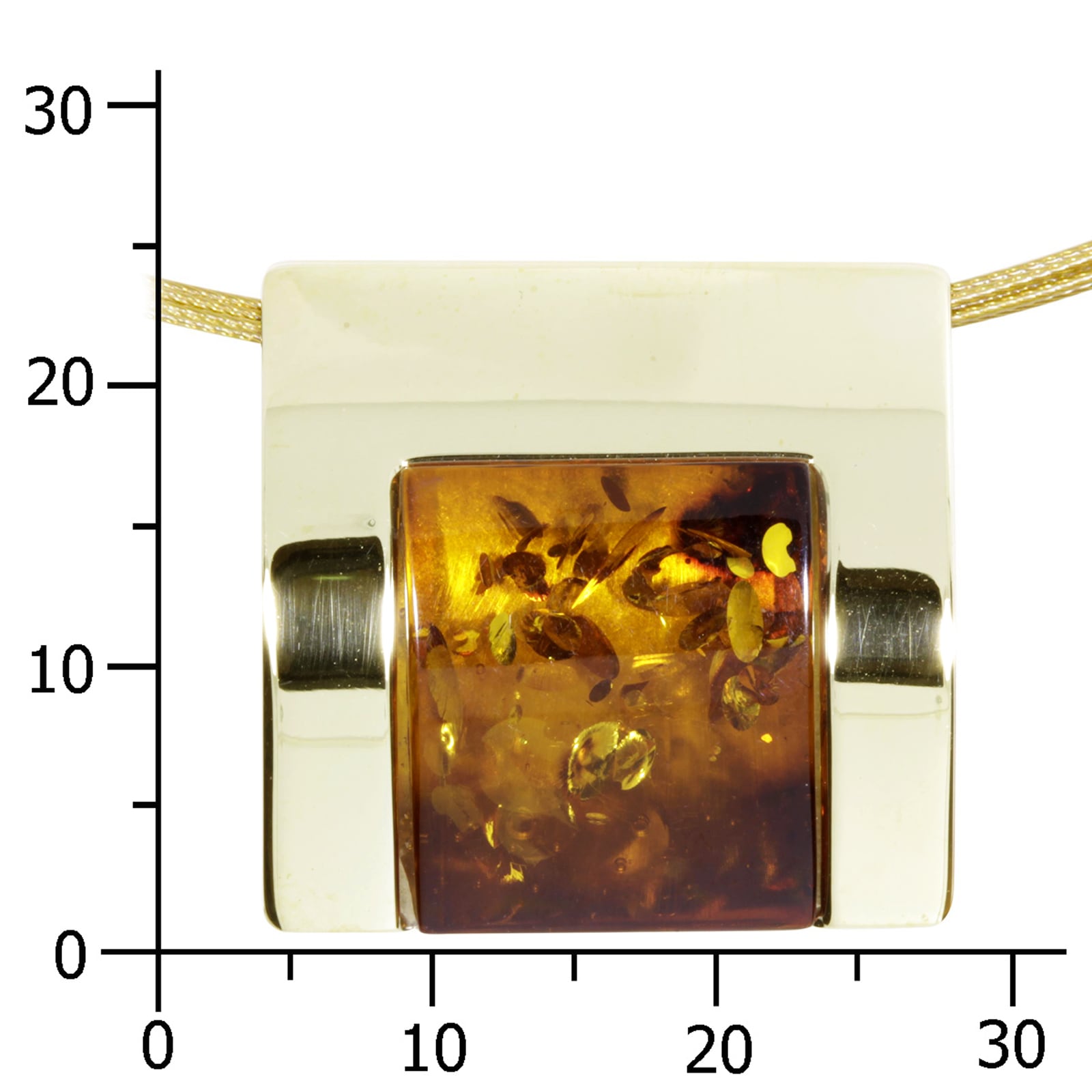 OSTSEE-SCHMUCK Kette mit Anhänger »- Gleiter-Urte - Gold 333/000 - Bernstein«