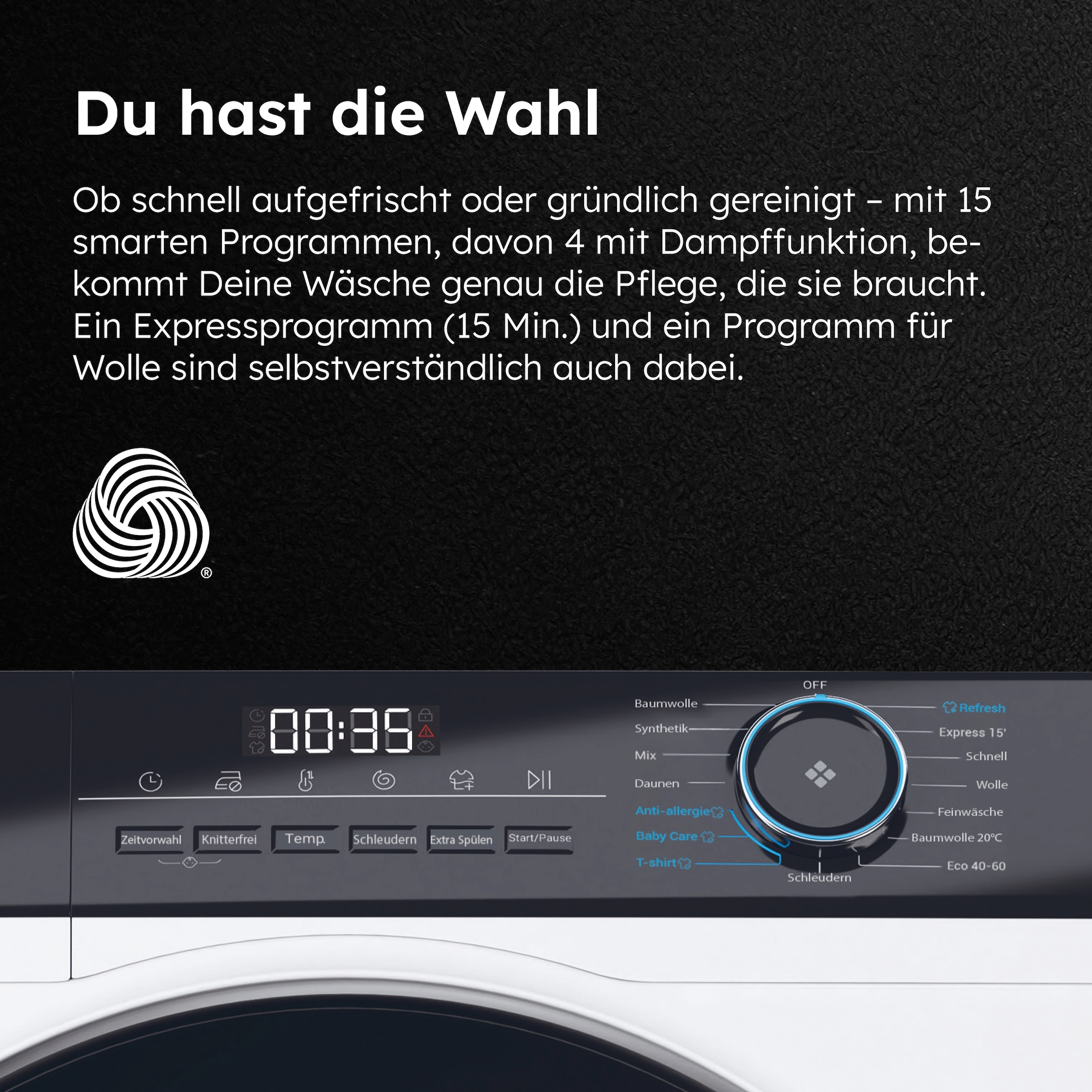 Haier Waschmaschine »HW81-NBP14939«, 8 kg, 1400 U/min, Das Hygiene-Plus: Selbstreinigung & antibakterielle Technologie (ABT®)