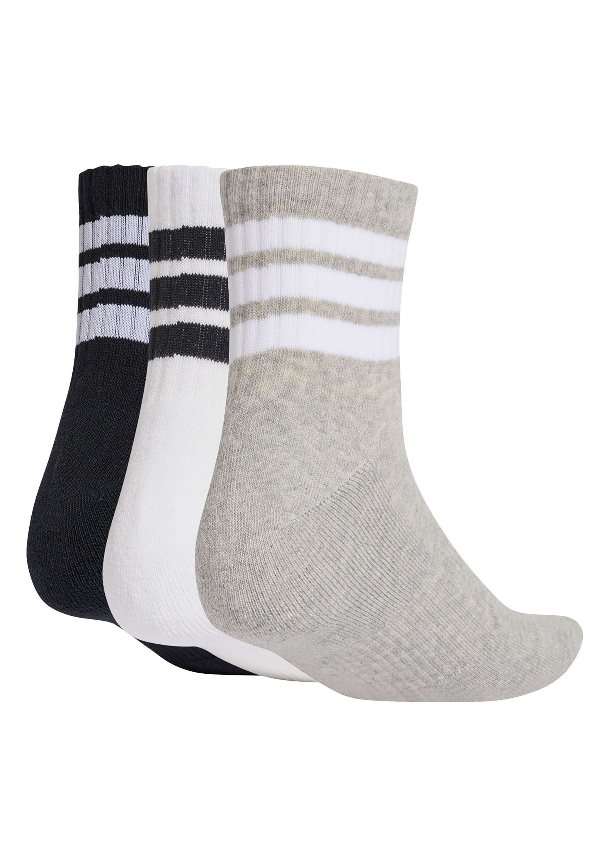 adidas Originals Kurzsocken »Socken 3-Stripes Cushioned Sportswear Mid-Cut Socks 3er Pack« 3 Paar tlg.