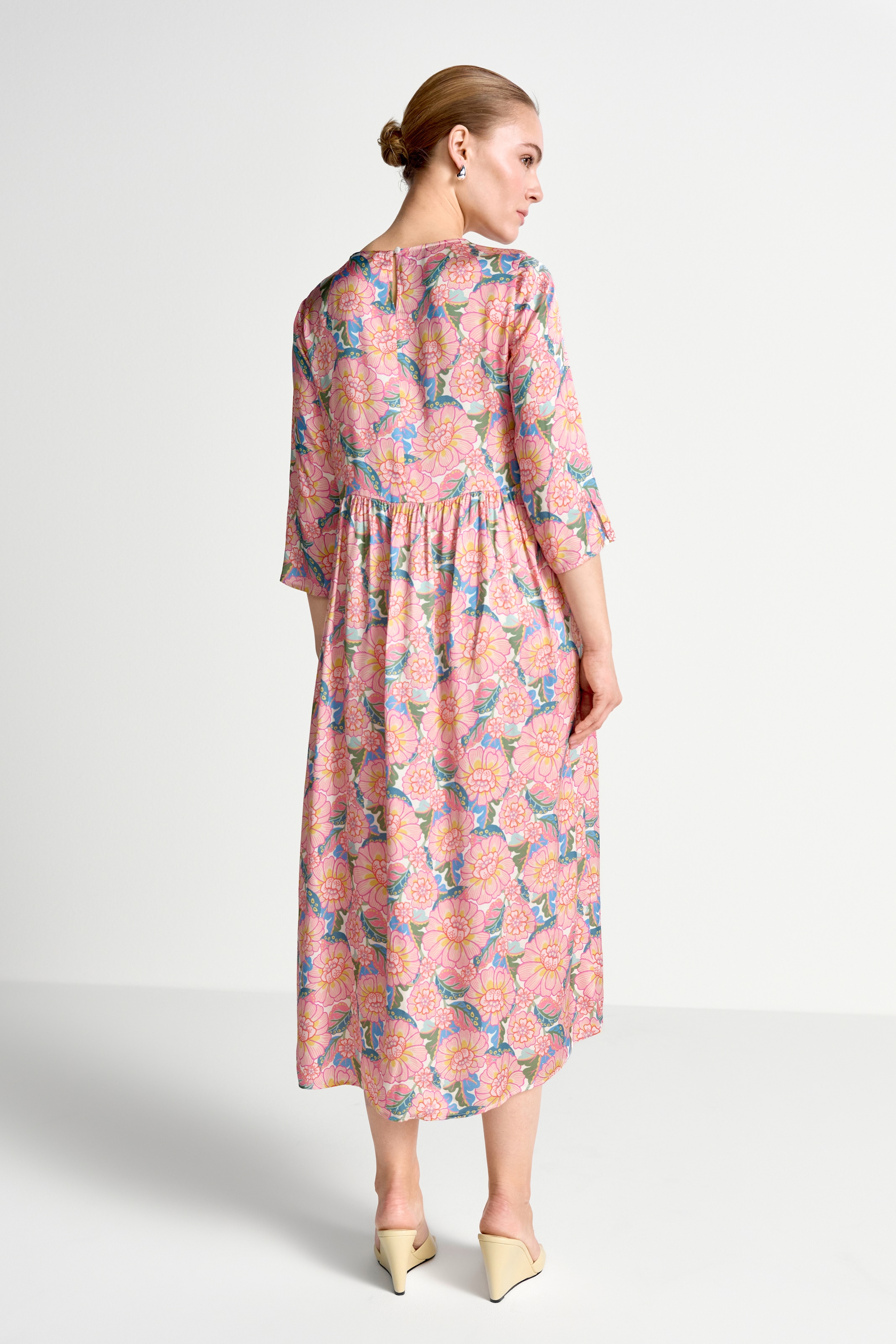 RICHROYAL Midikleid Ohne Tasche im Liberty-Blumenmuster