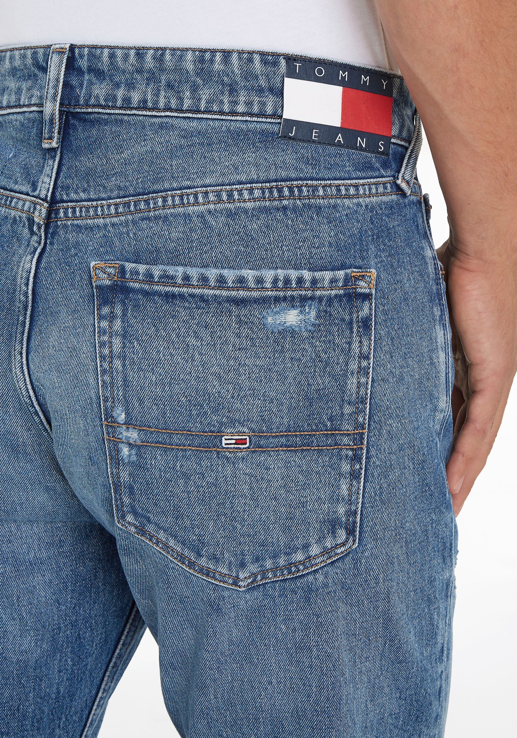 Tommy Jeans Slim-fit-Jeans »Scanton Slim Denim« mit Used-Effekten