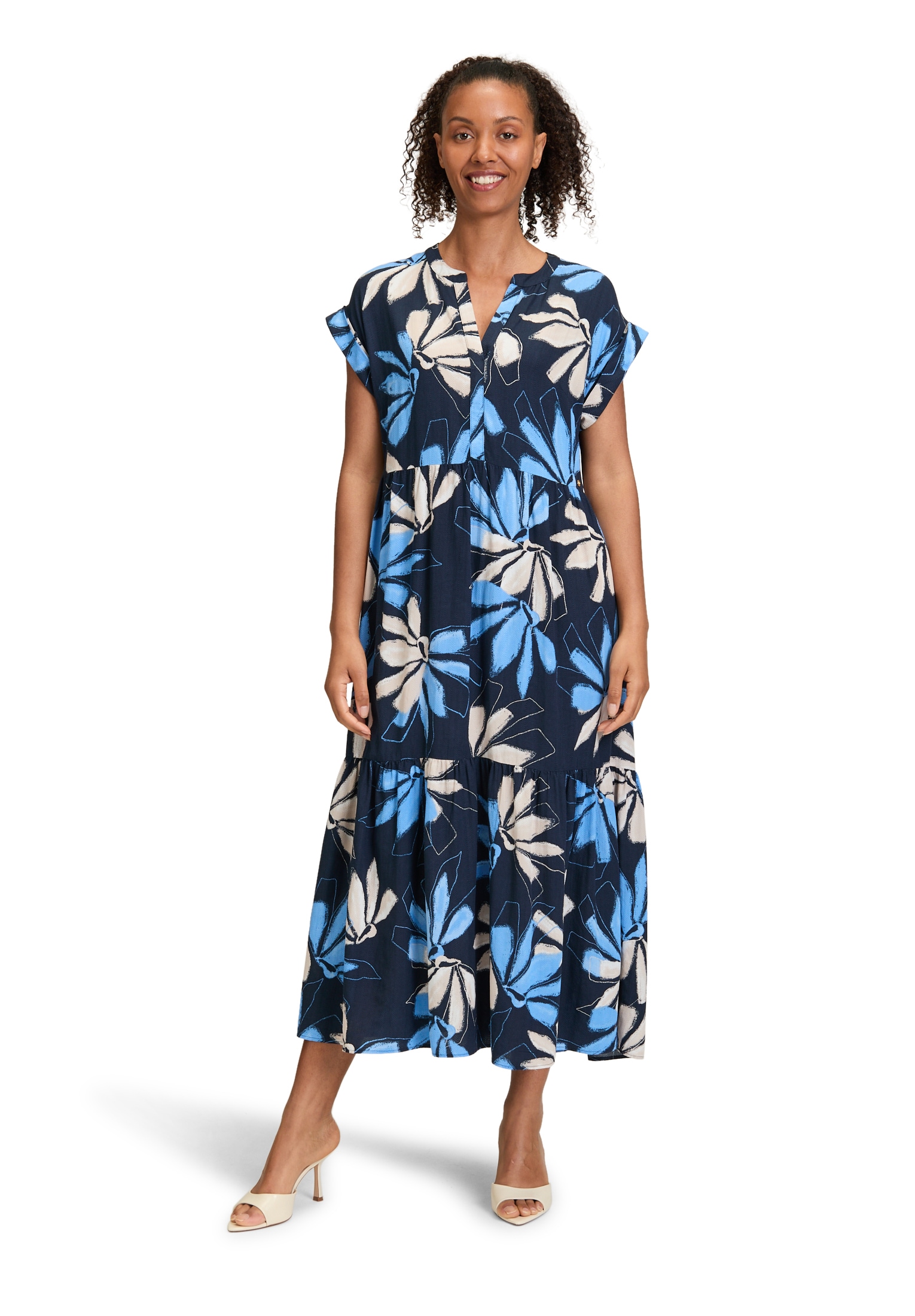 Betty&Co Midikleid »Stufenkleid mit Print«