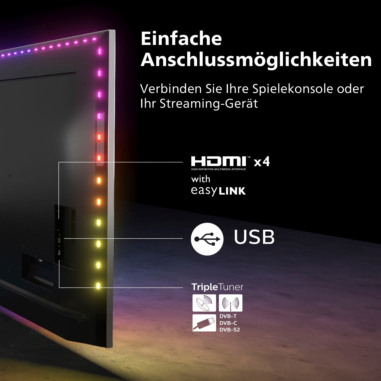 Philips LED-Fernseher »65PUS8807/12«, 4K Ultra HD, Android TV-Smart-TV-Google TV