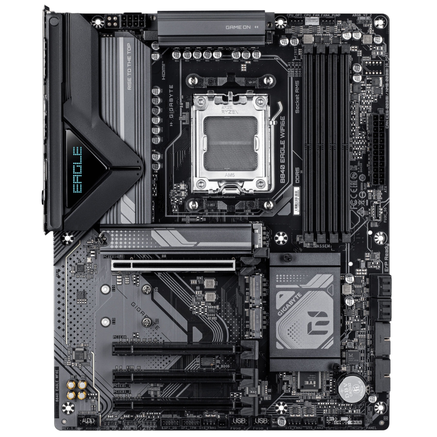 Gigabyte Mainboard »B840 EAGLE WIFI6E Mainboard - AMD Ryzen 9000 Prozessoren, 8+2+2 Phasen«