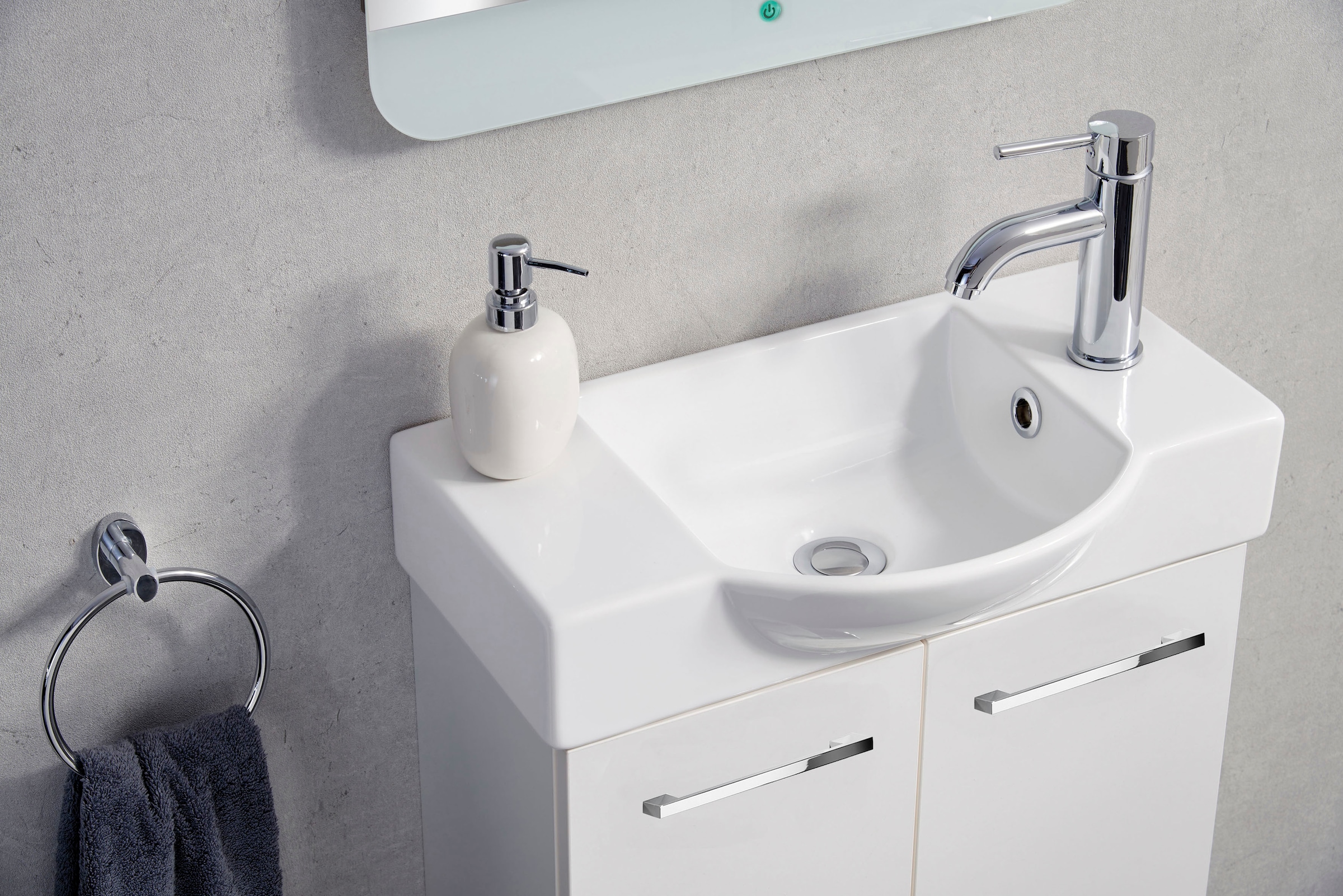 FACKELMANN Waschtisch »SBC« Set,  bestehend aus Becken und Unterbau, Breite ca. 55 cm