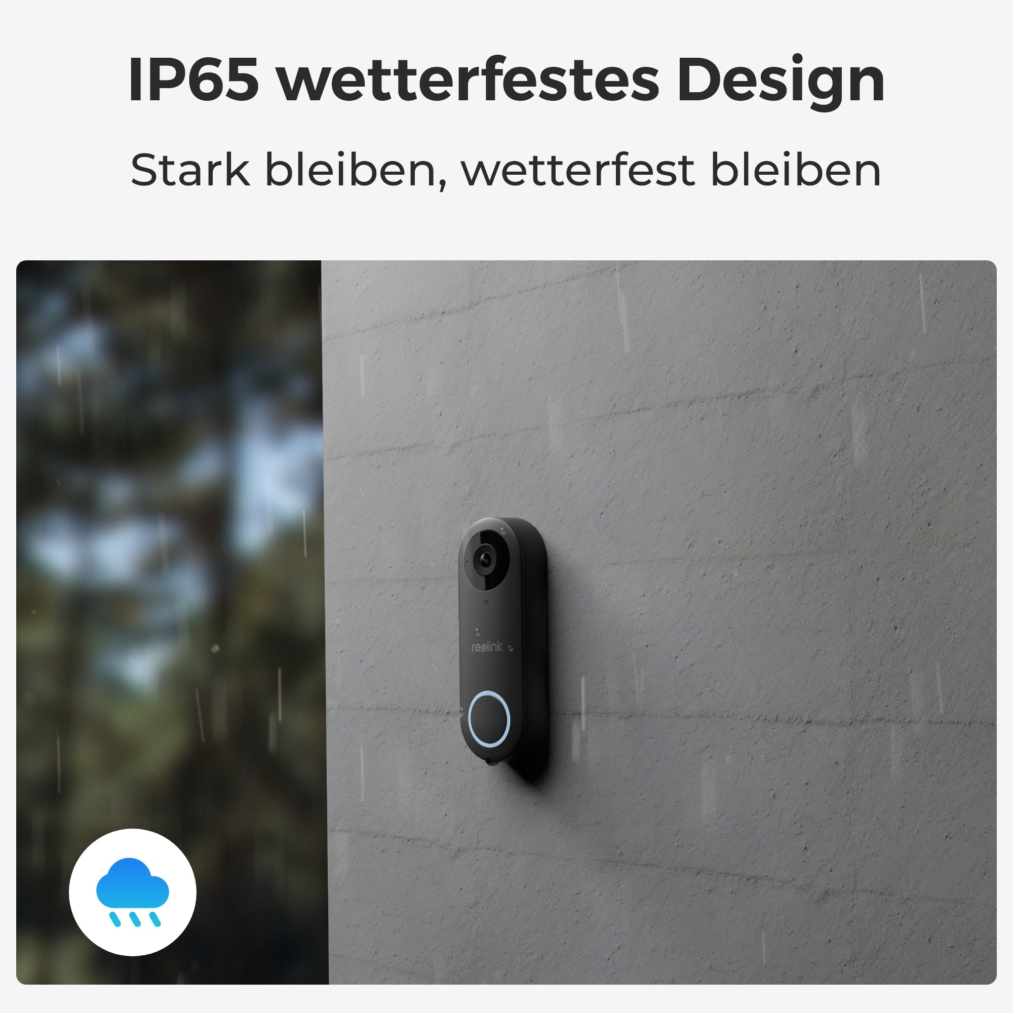 Reolink Video-Türsprechanlage »D340P«, Außenbereich-Innenbereich, Personen-Erkennung