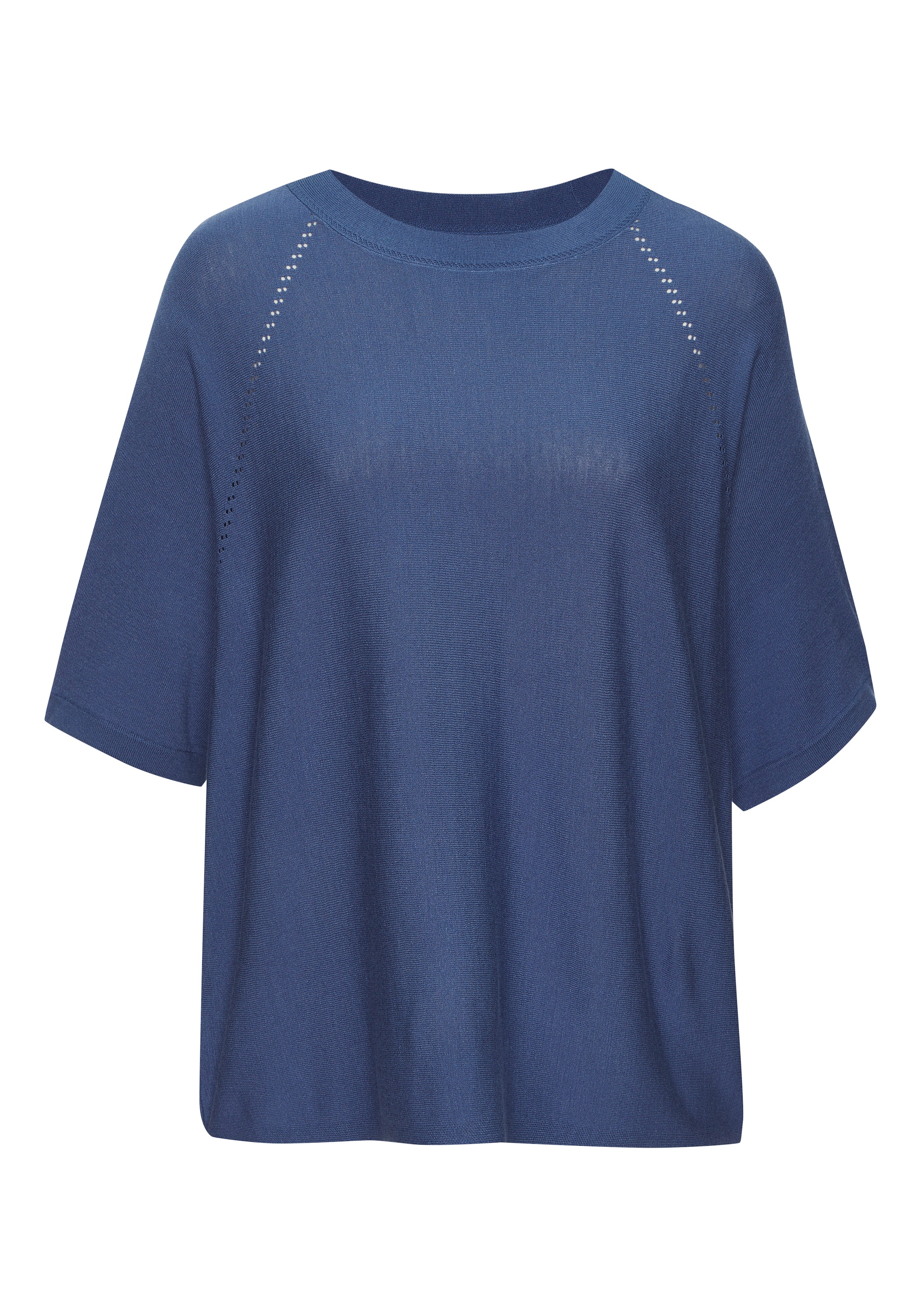 Vivance Kurzarmshirt »mit Lochstrickmuster« aus weichem Viskose-Strick