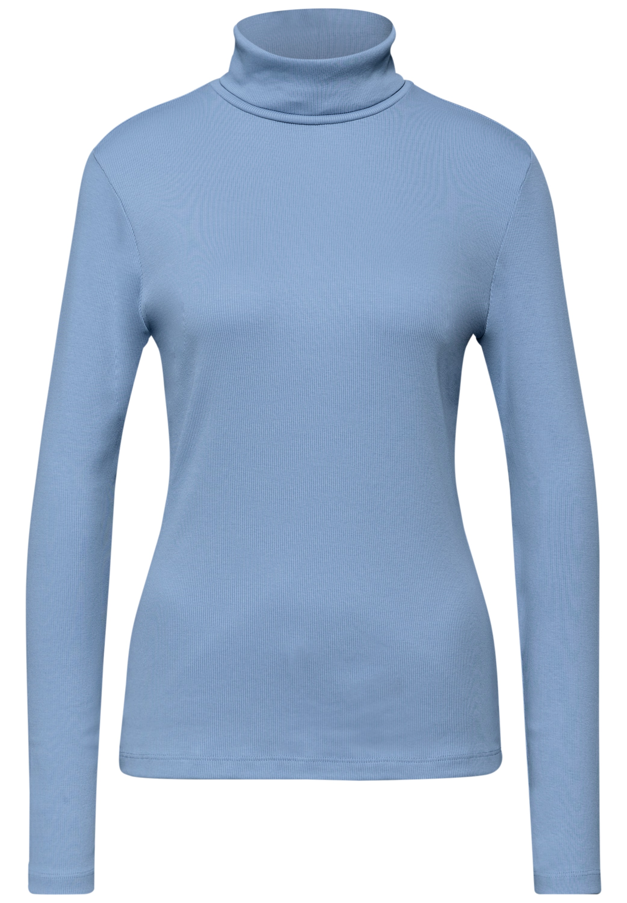 STREET ONE Langarmshirt mit Rippstruktur