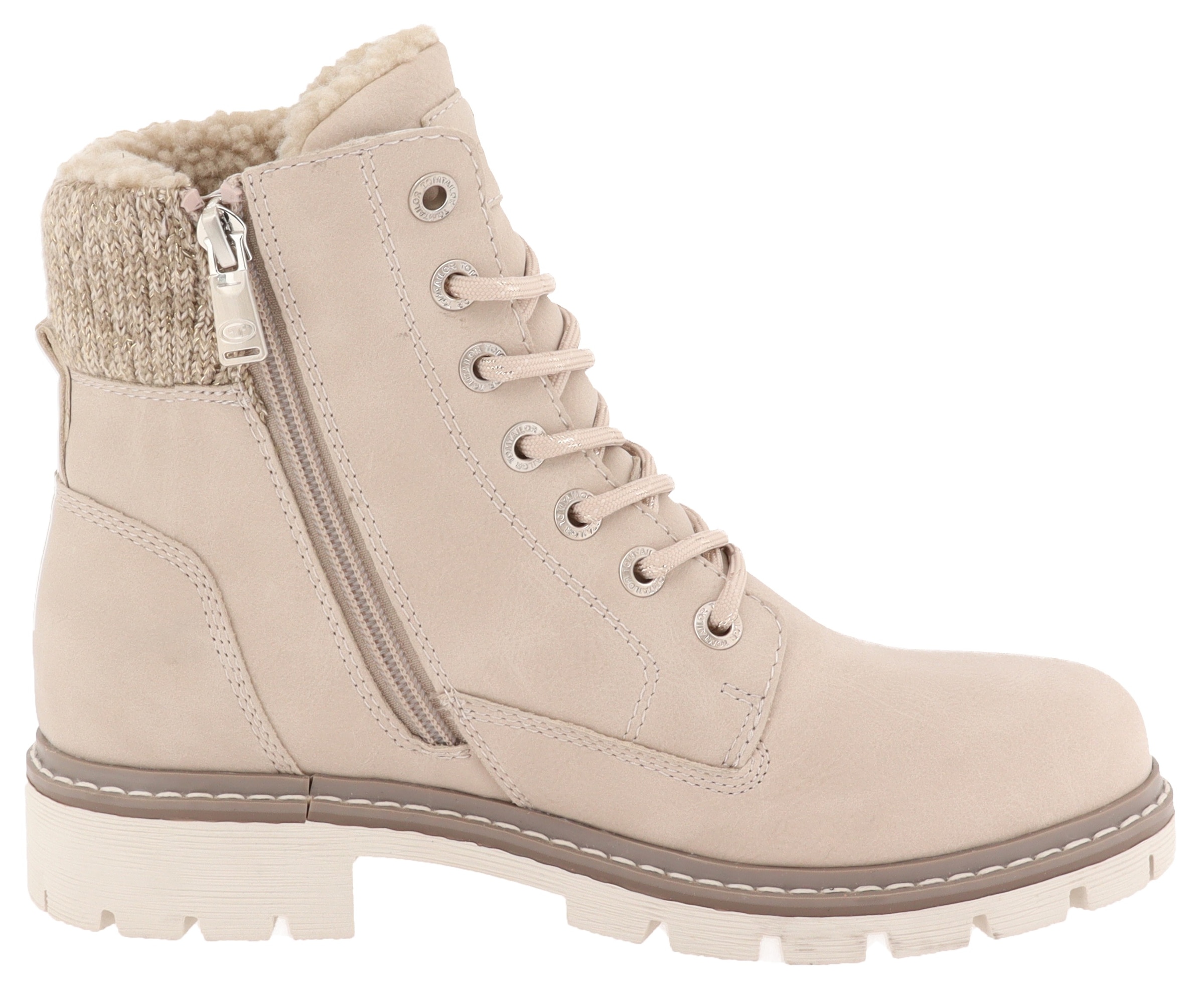 TOM TAILOR Schnürboots, Winterboots mit wasserabweisendem TEX, Komfortweite G