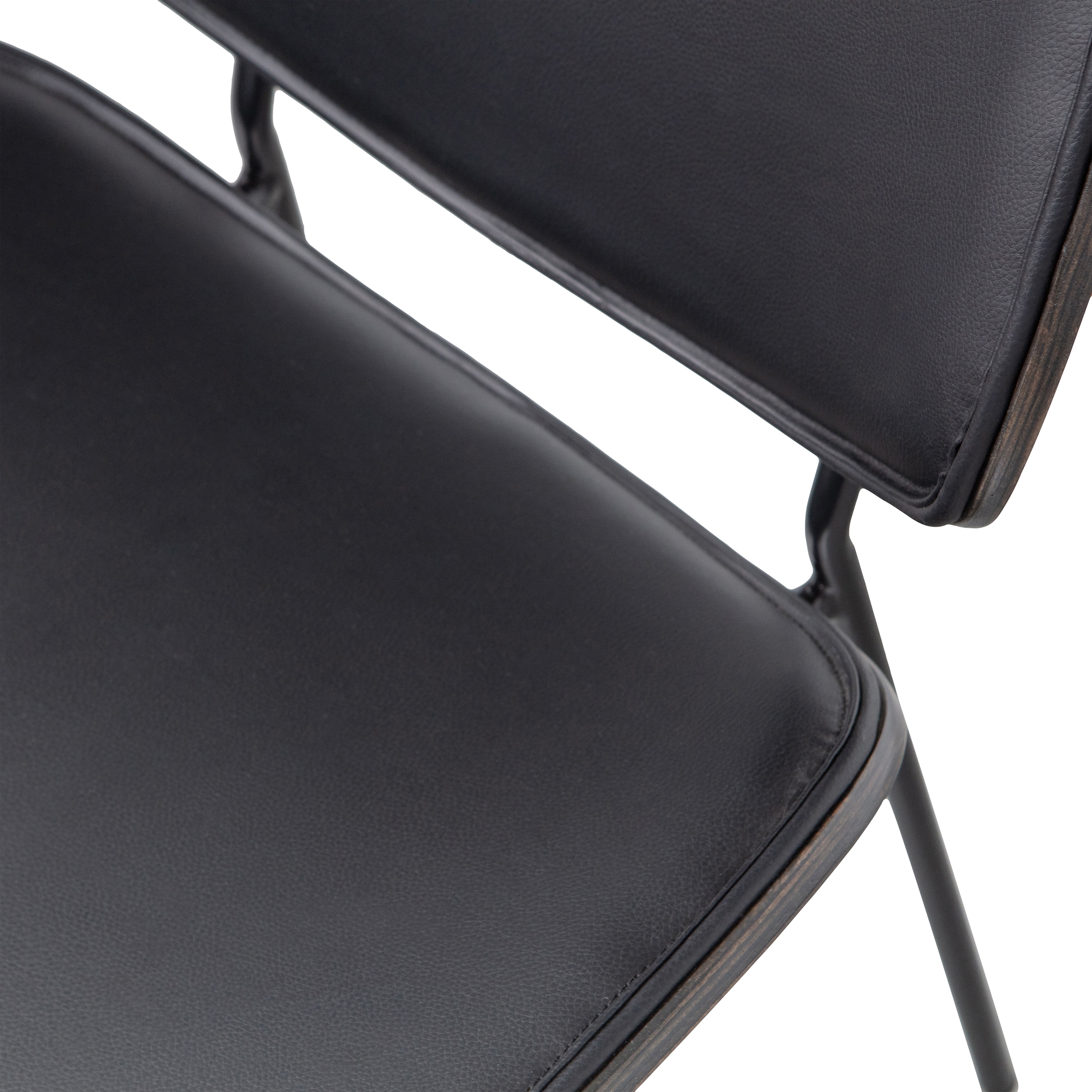 WOOOD Esszimmerstuhl »Close In mit Kunstleder-Bezug und Metallgestell B 49 x T 57 x H 80 cm« (Set) 2 Stk.Pulverbeschichtetes gestell, Tragkraft 150 kg, Lieferung im Zweierpack