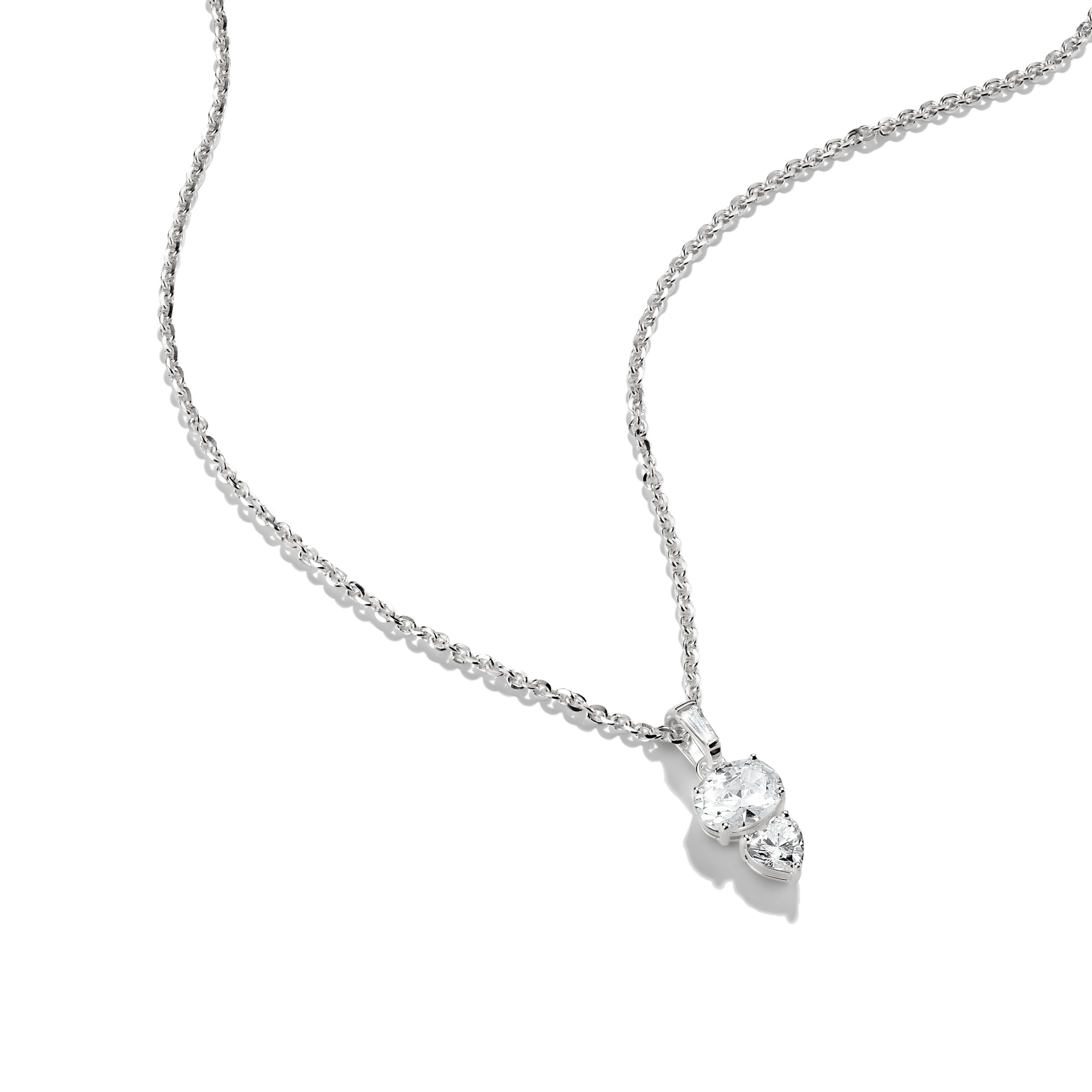 THOMAS SABO Kette mit Anhänger »Silberkette mit Zirkonia« mit Zirkonia (synth.)