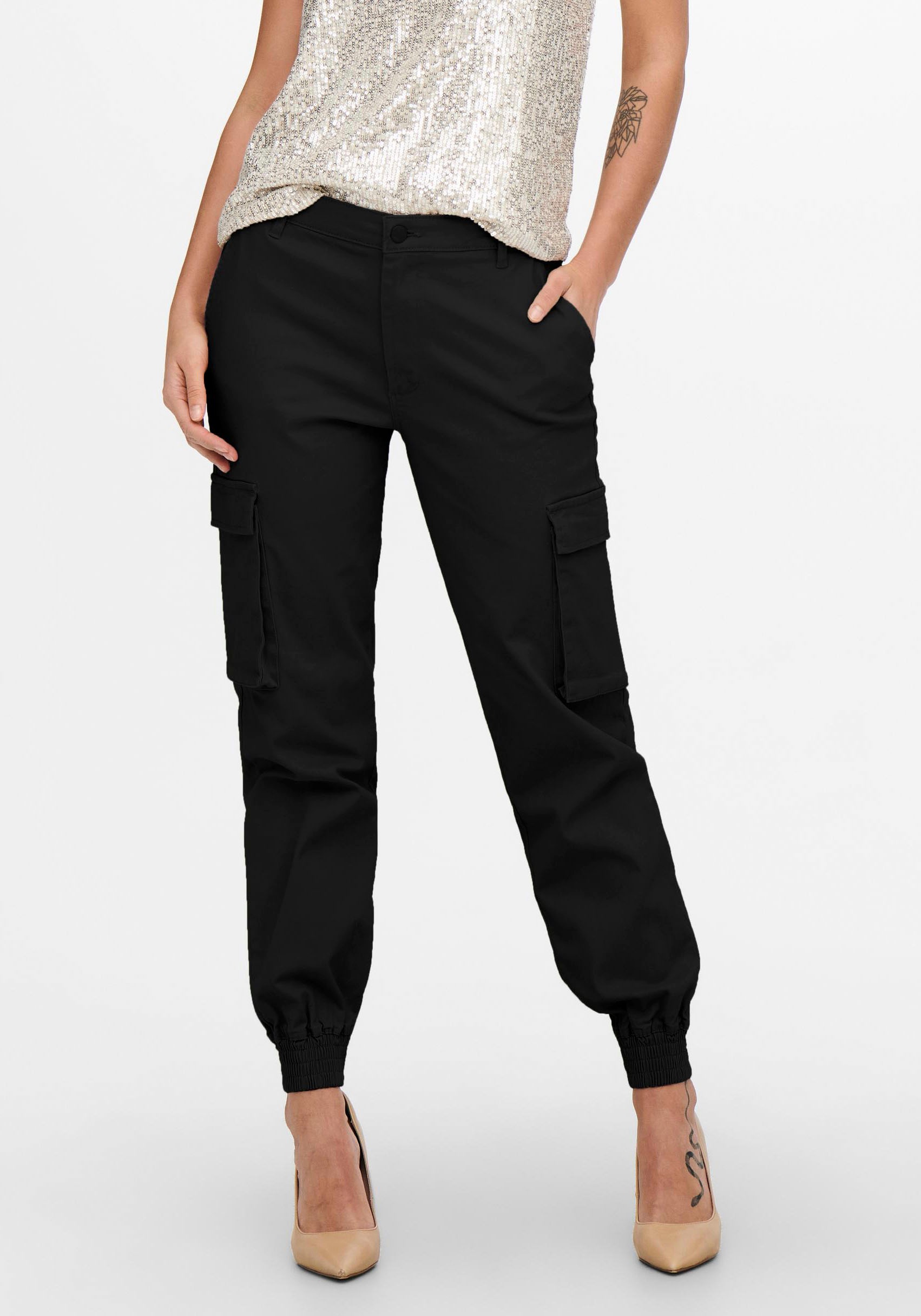 Only Cargohose »ONLBETSY-ALVA MW ANK CARGO PANT«