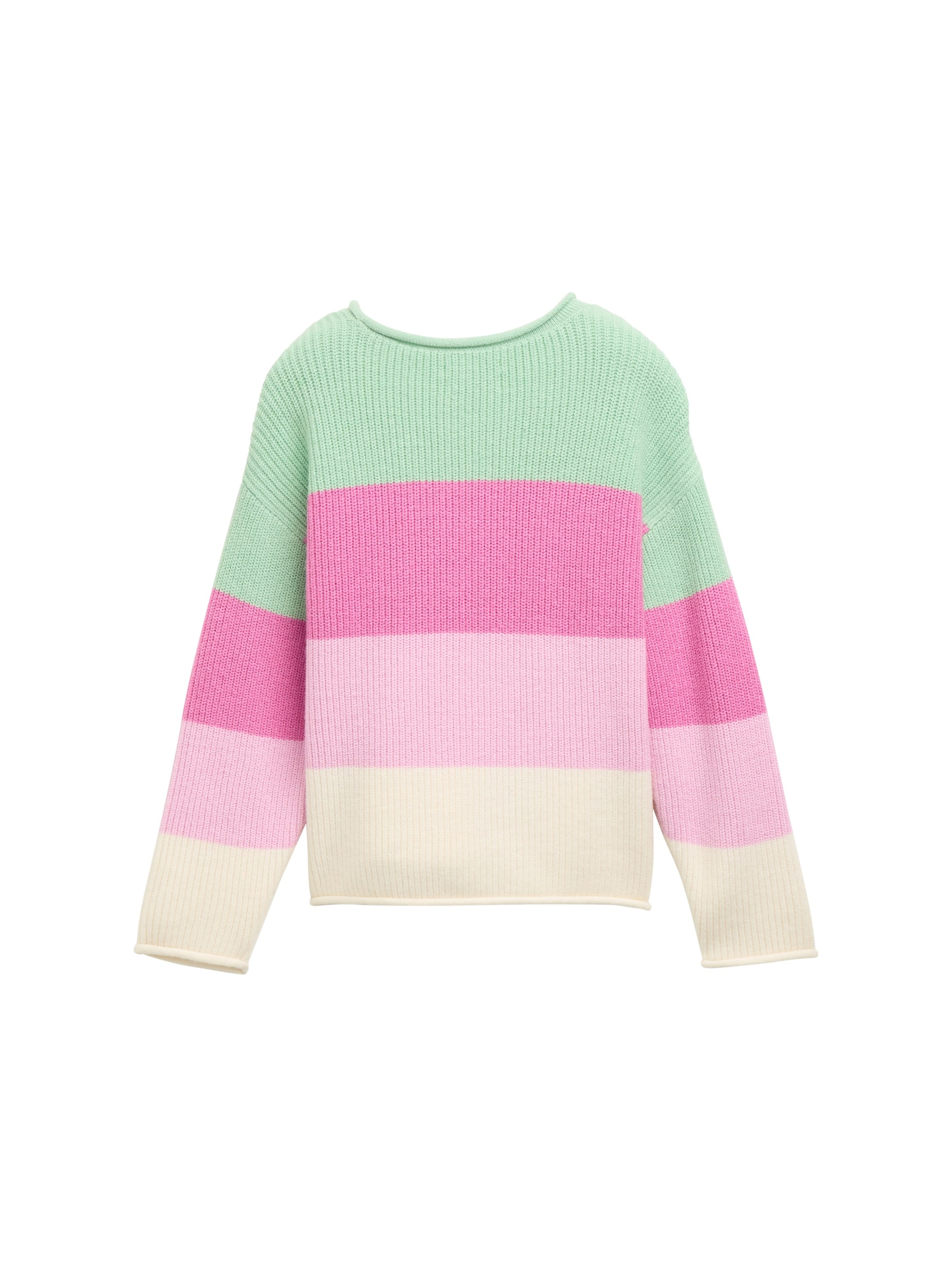 TOM TAILOR Jacquardpullover, mit Streifen Muster