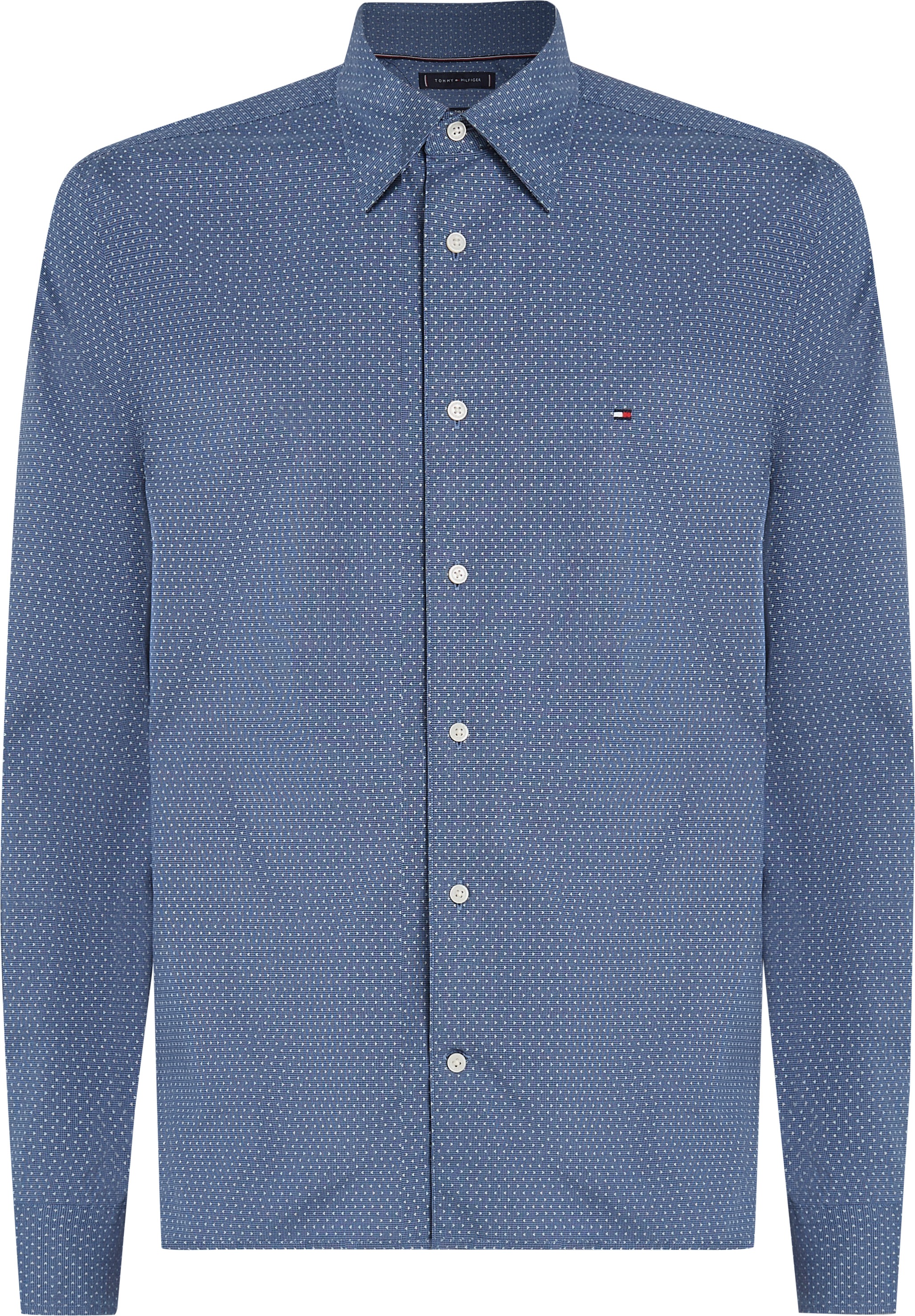 Tommy Hilfiger Big & Tall Langarmhemd »BT-FLEX POPLIN MINI PNT RF SRT-B«, Große Größen