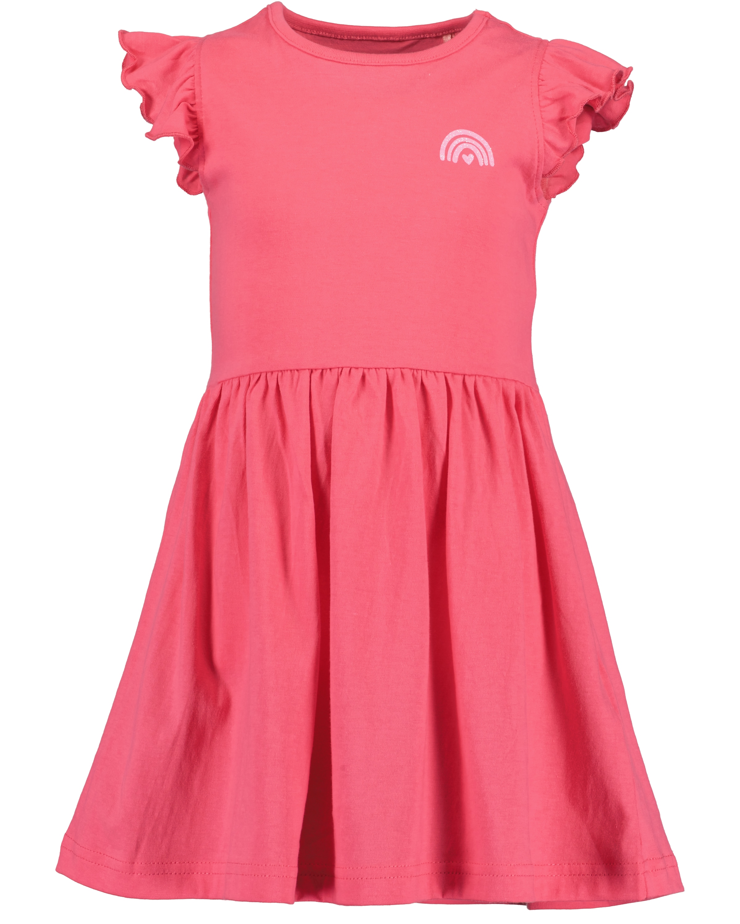 Blue Seven Jerseykleid, (Packung, 2 tlg.), 1x uni und 1x mit Alloverprint und aufgesetzten Taschen