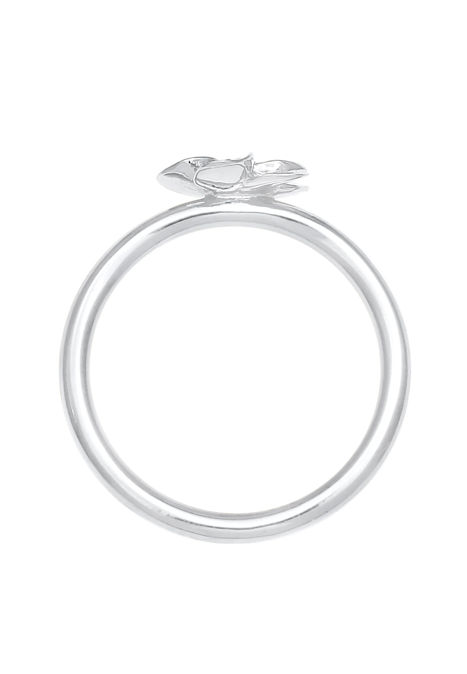 Nenalina Silberring »Ring Frangipani Blüte Blume Zirkonia 925 Silber«