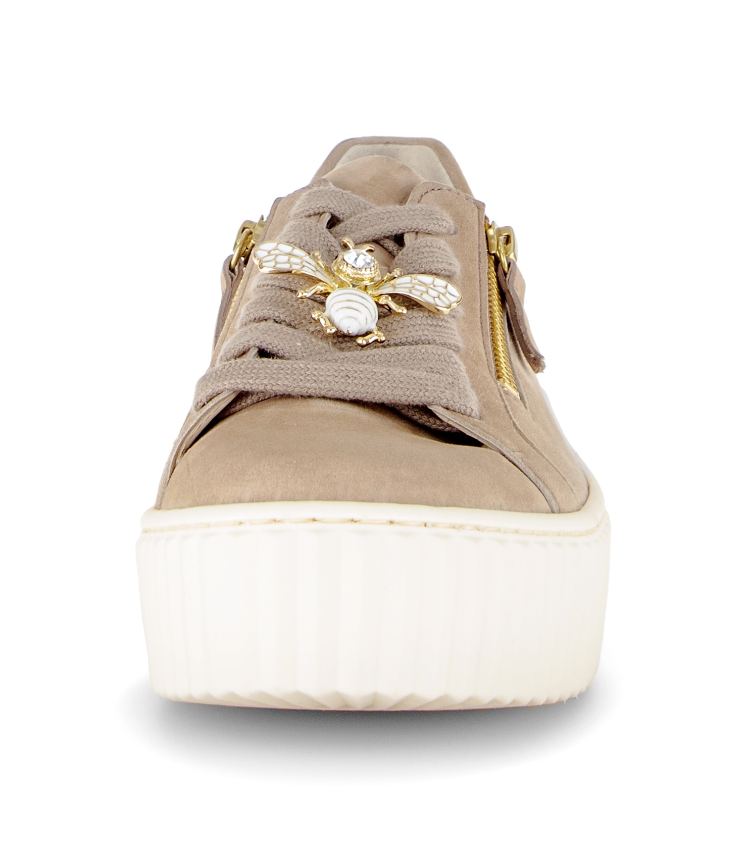 Gabor Plateausneaker  Freizeitschuh, Halbschuh, Schnürschuh mit modischem Schmuckelement