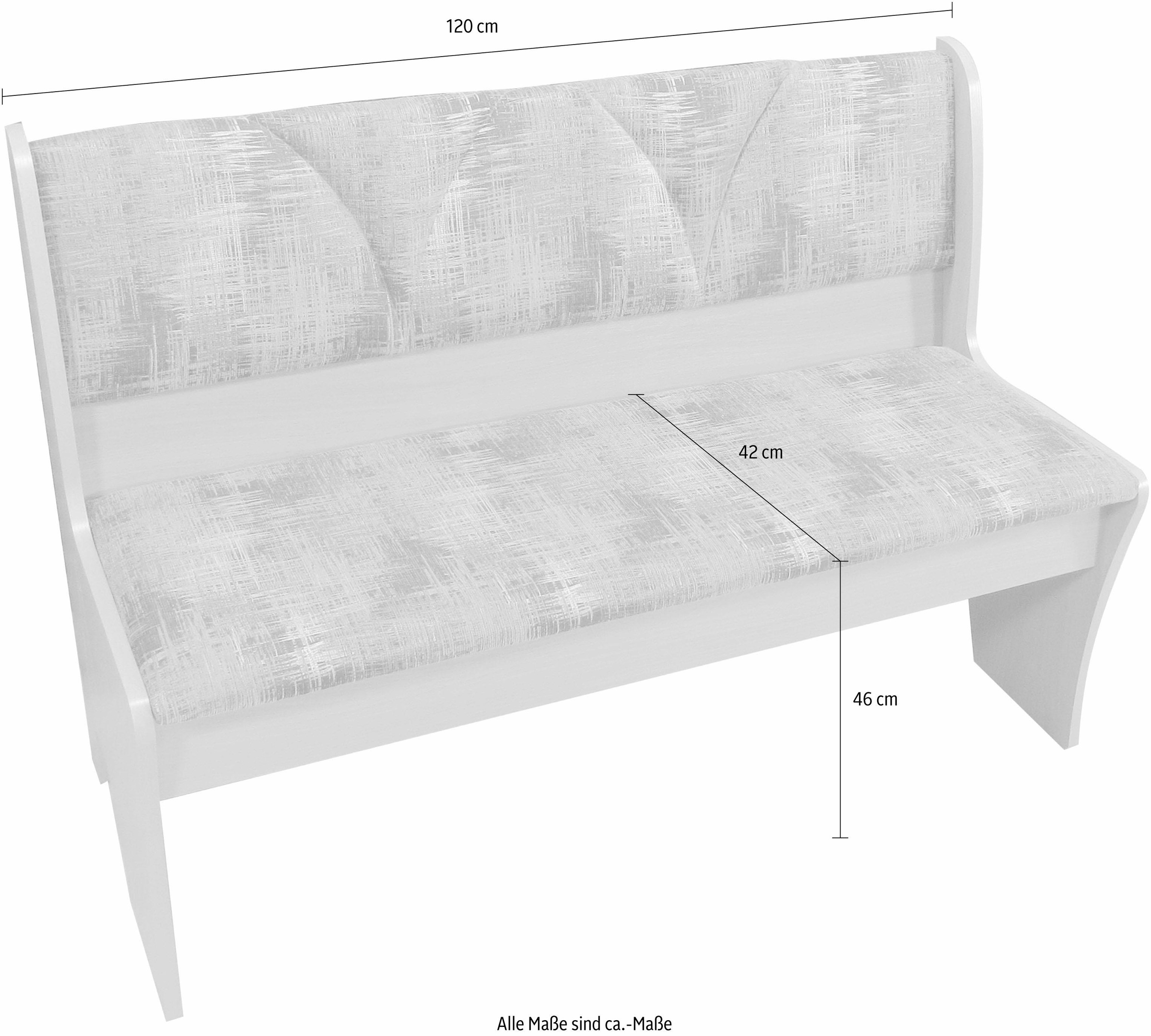 Home affaire Polsterbank »Halle«, Breite 120 cm