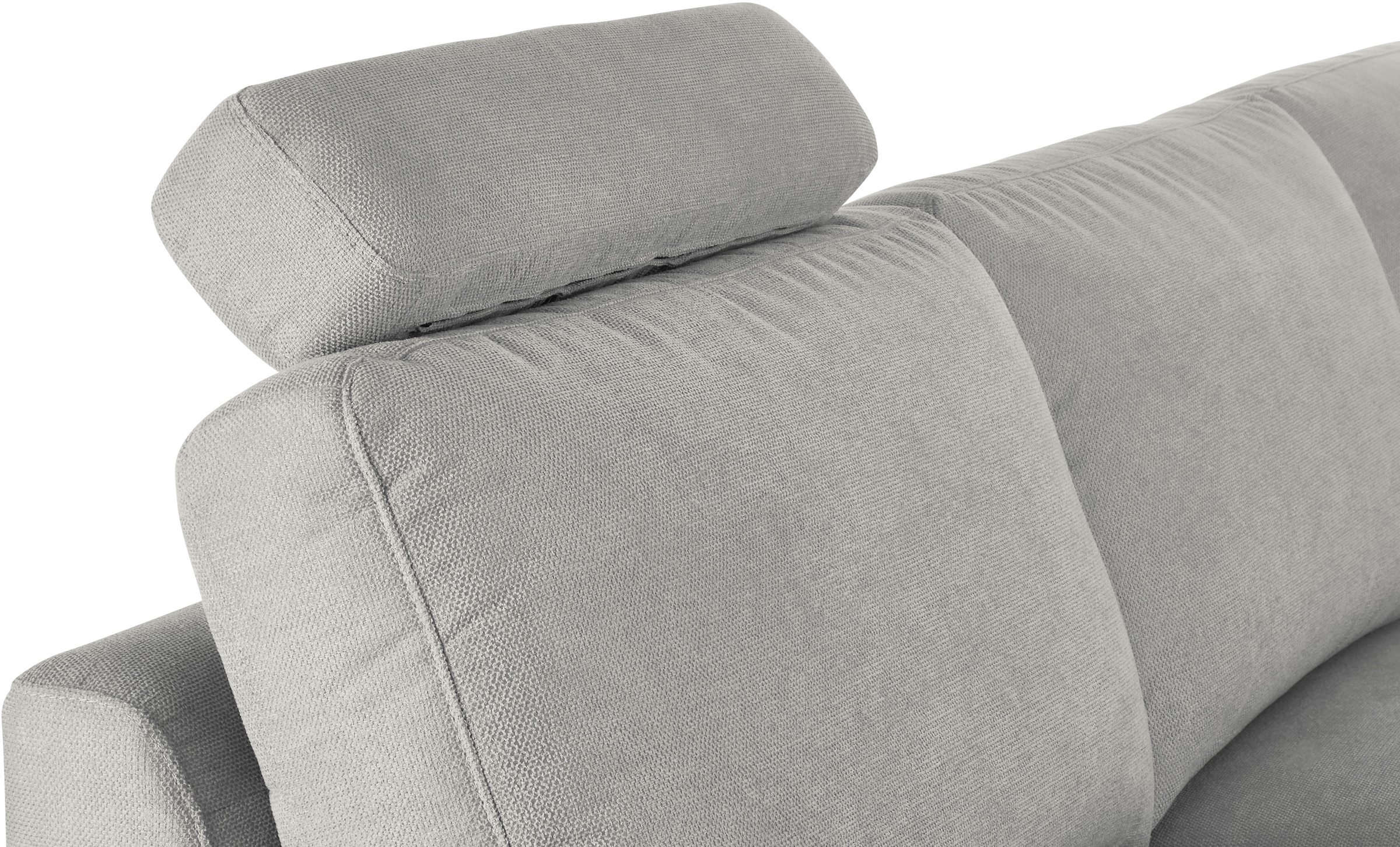 3C Candy Ecksofa »Lecce, wahlweise PUR-Schaumstoff oder Tonnentaschenfederkern« Bett im 2,5-Sitzer, teilmotorische Schlaffunktion im Longchair, L-Form