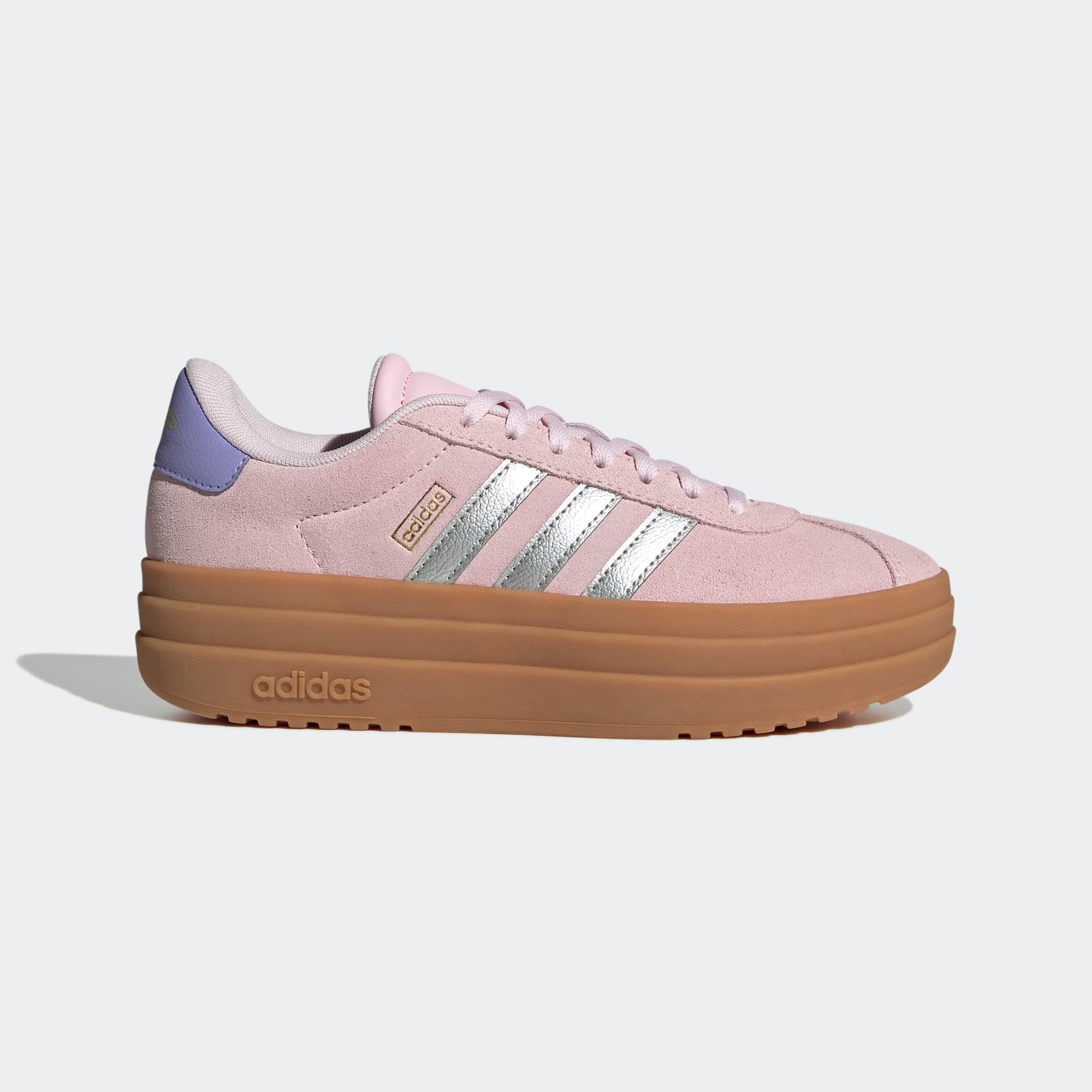 adidas Sportswear Plateausneaker »VL COURT BOLD LIFESTYLE KIDS«, Design auf den Spuren des adidas Gazelle Bold