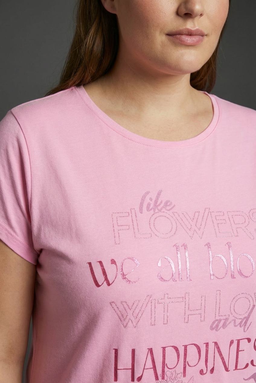 KangaROOS T-Shirt Figurumspielende Passform, breiter Bund am Saum, große Größen