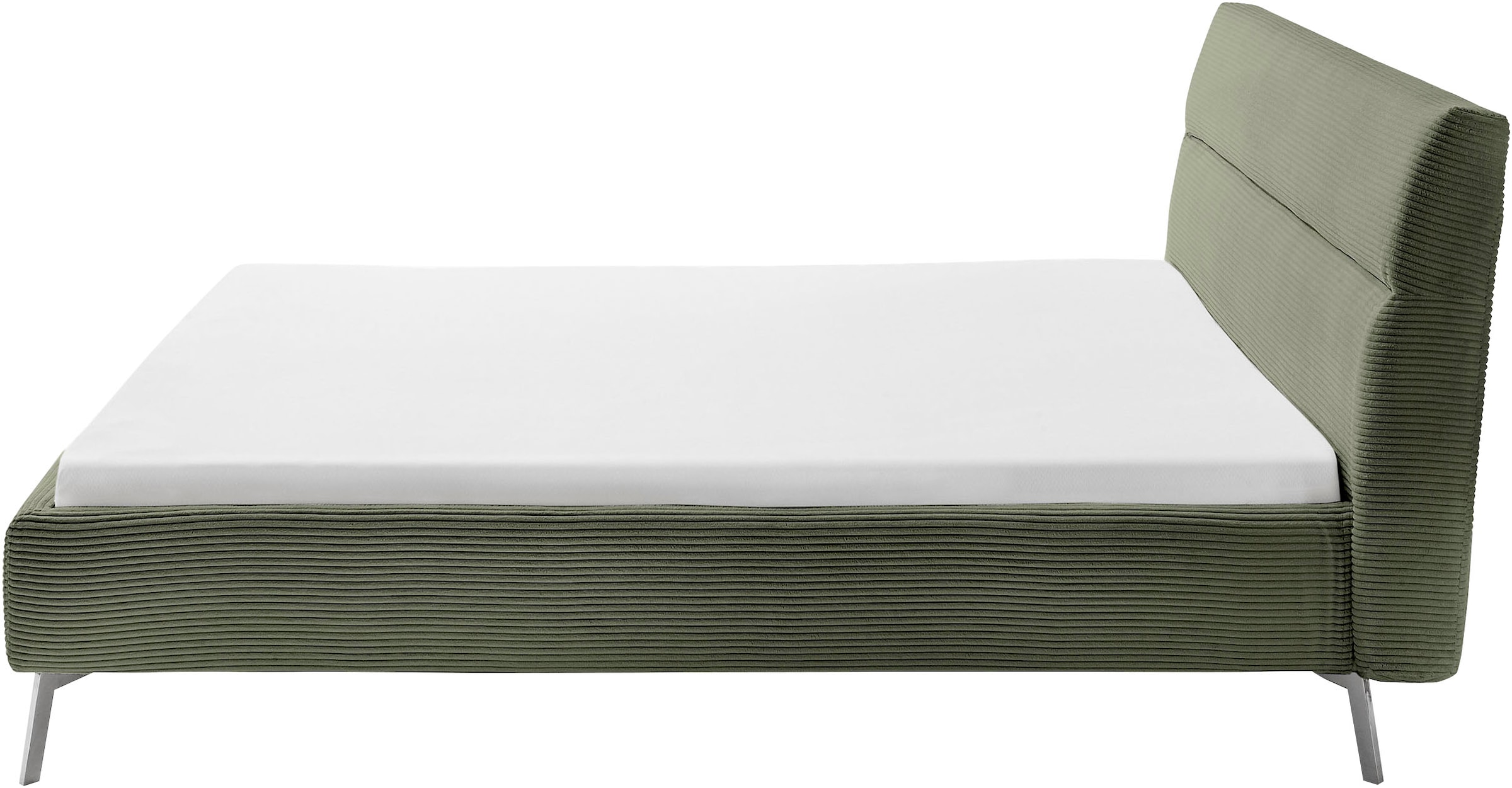 Home affaire Polsterbett »Elvo, weichgepolstertes Kopfteil, wahweise Überlänge, B: 140-200 cm« inkl. 7-fache Einlegetiefenverstellung & saugroboterfreundliche Höhe