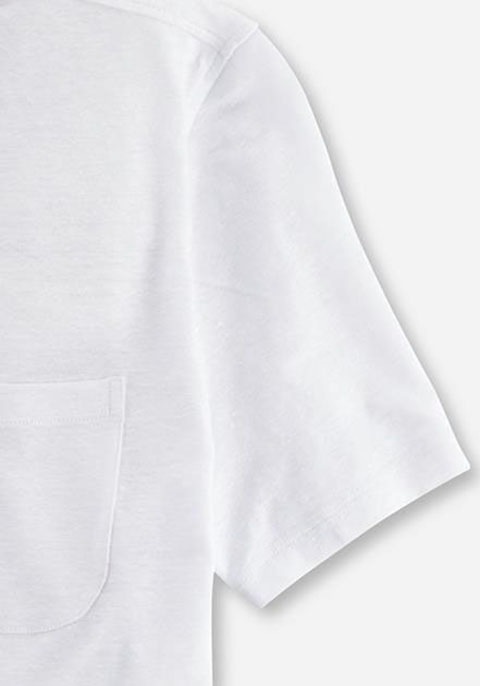 OLYMP Poloshirt »im Hemden-Look mit Leinen«, in sommerlicher Casual-Optik