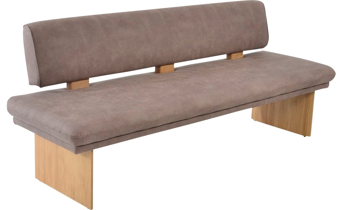 K+W Komfort & Wohnen Polsterbank »Longbeach«, (1 St.), Spitzkissenoptik im Sitz, wahlweise in der Breite 204cm oder 224cm
