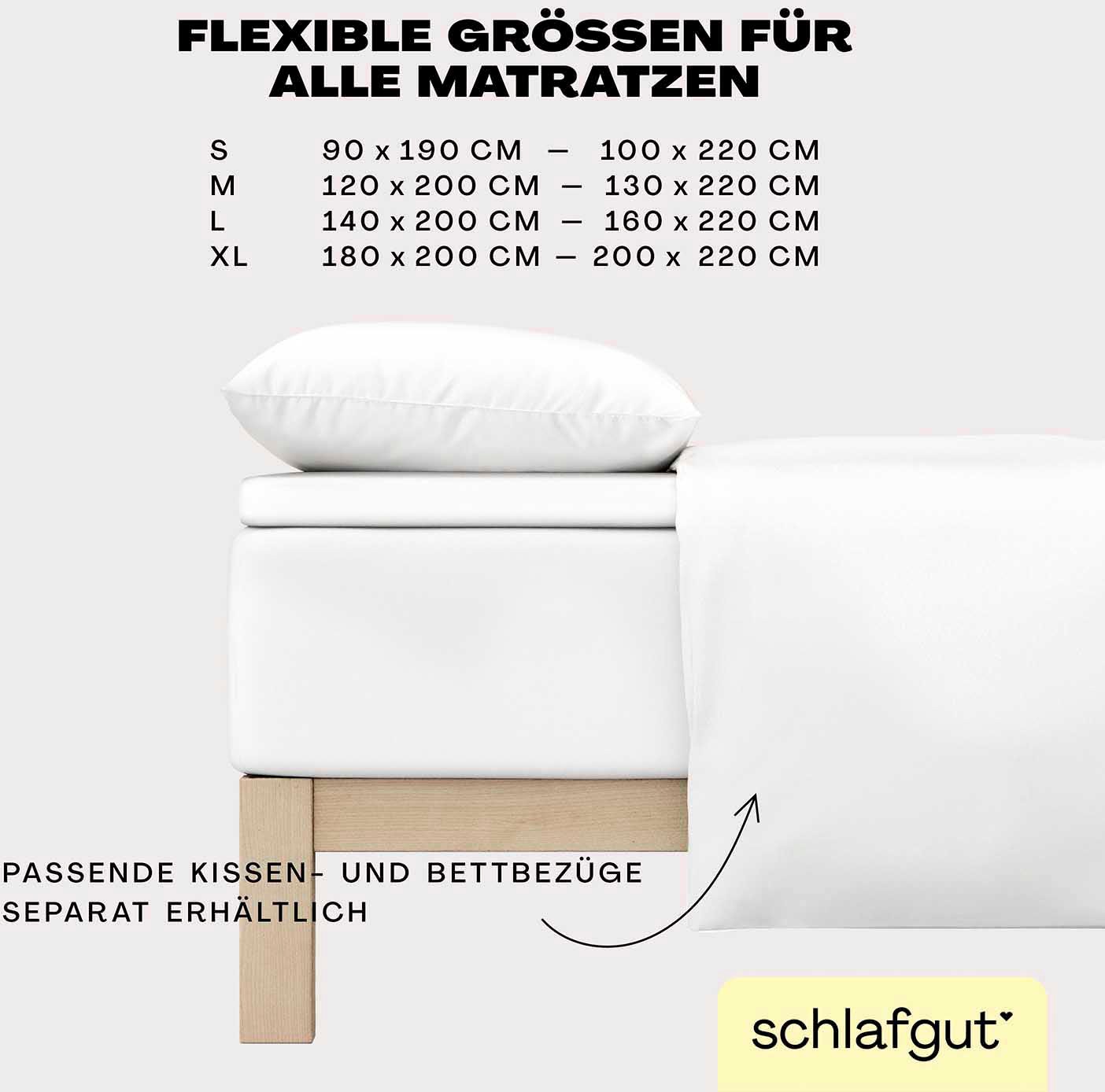 Schlafgut Spannbettlaken »EASY Jersey Elasthan Topper«, MADE IN GREEN by OEKO-TEX®
