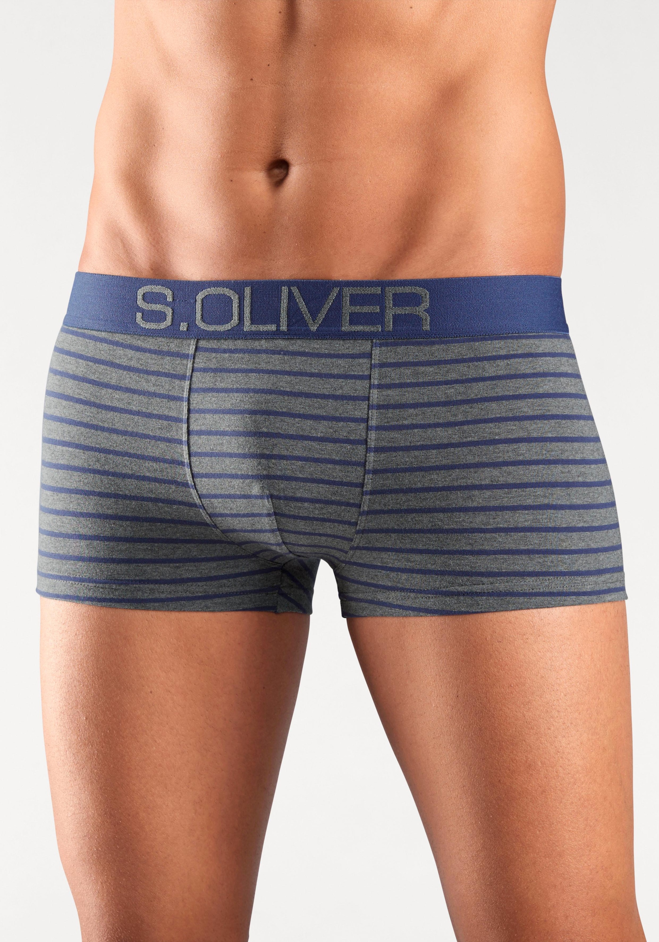 s.Oliver Boxer »Boxershorts für Herren«, (Packung, 4 St.), in Hipster-Form aus Baumwoll-Mix