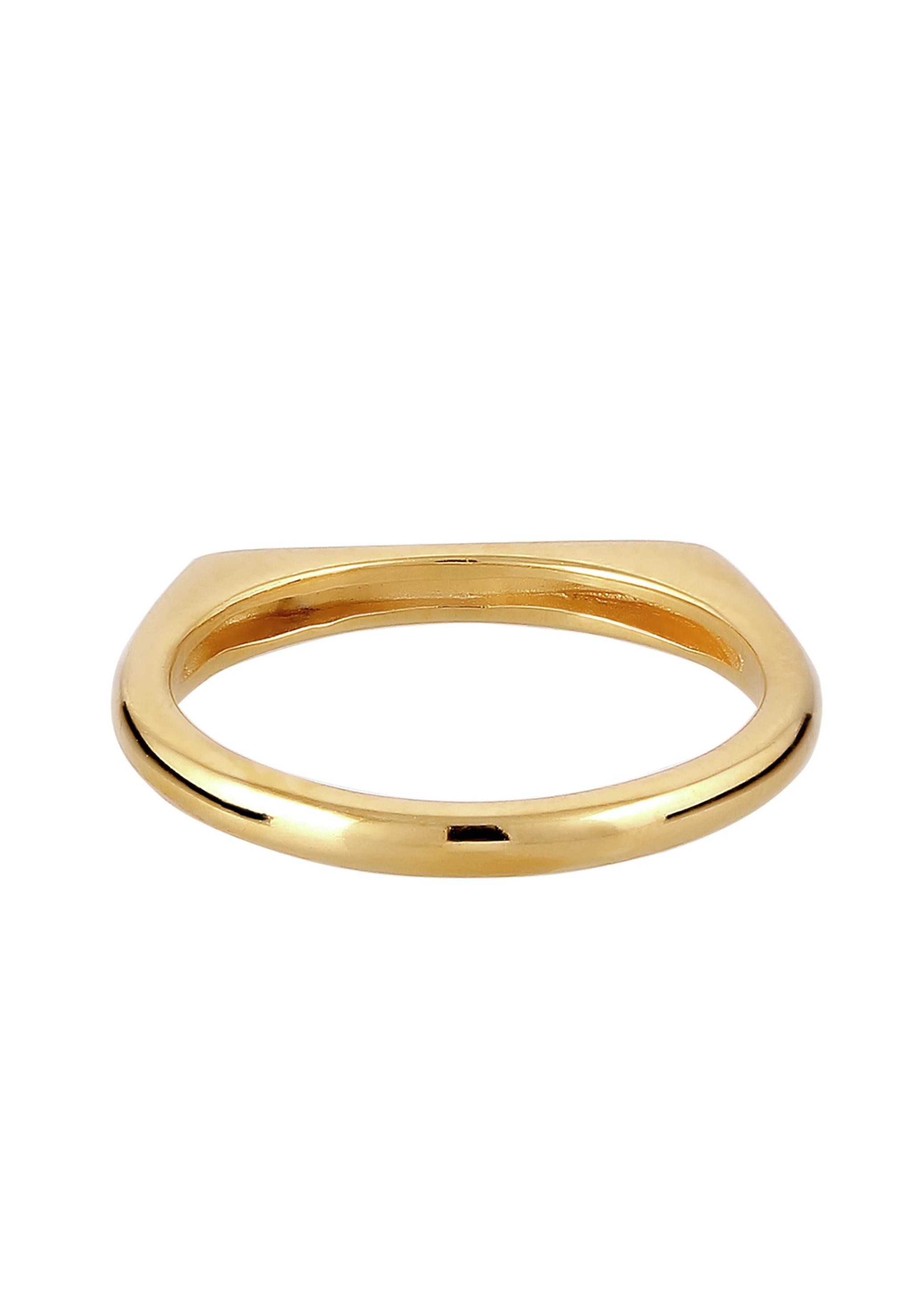 Elli DIAMONDS Silberring »Ring Laborgezüchteter Diamant Weiß Brilliant Cut (0.02 ct) 375 Gelbgold«