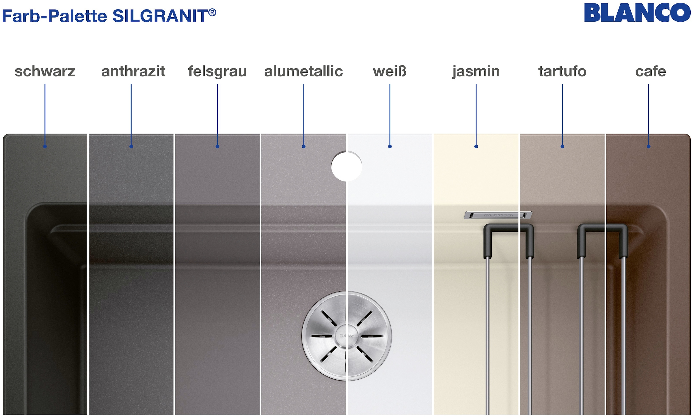 Blanco Granitspüle »ZIA 40 S«, erhältlich in mehreren Farben
