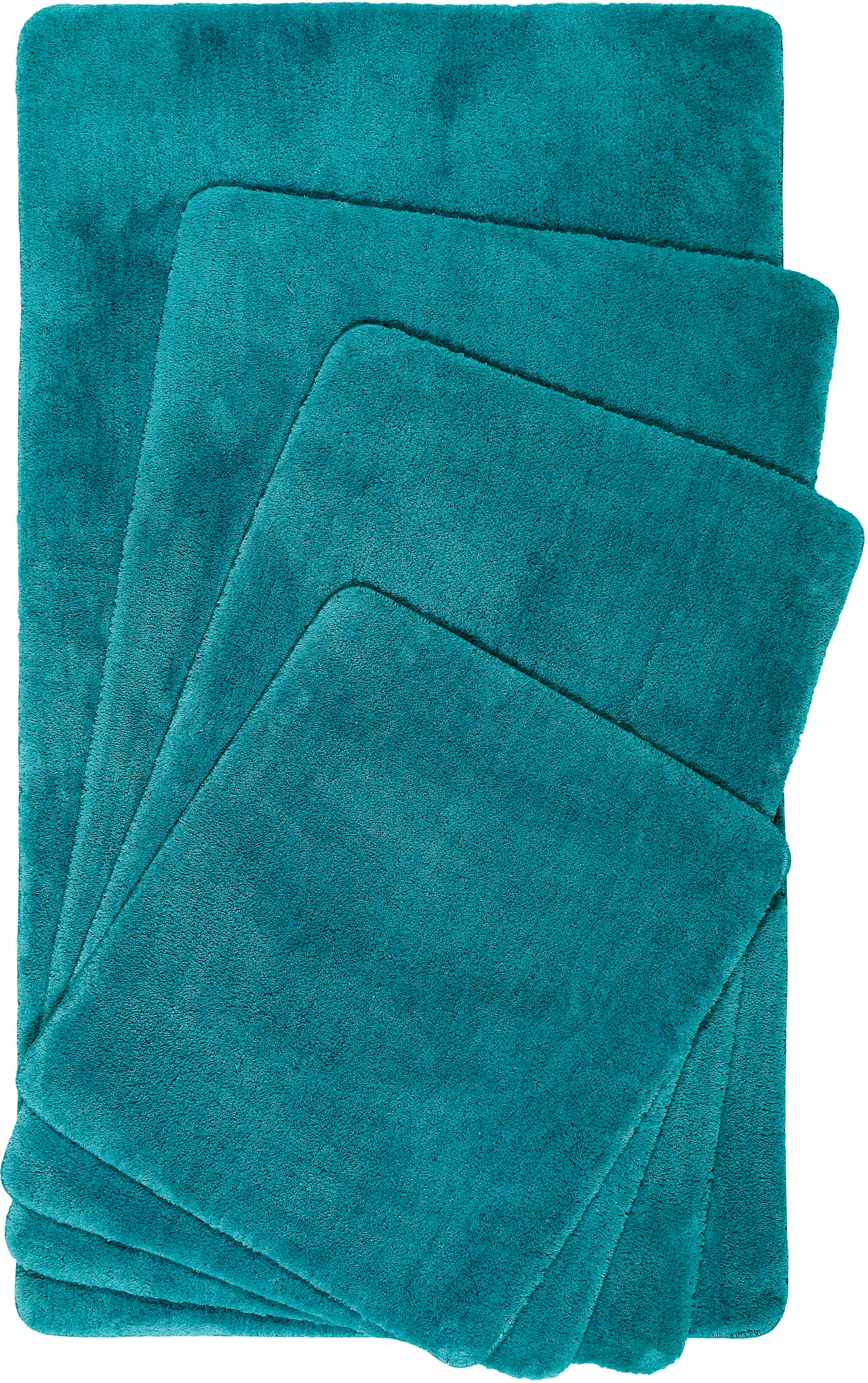 Wecon home Basics Badematte »Joris« Höhe 20 mm rutschhemmend beschichtet strapazierfähig waschbar, viele Größen, Badezimmerteppich, uni