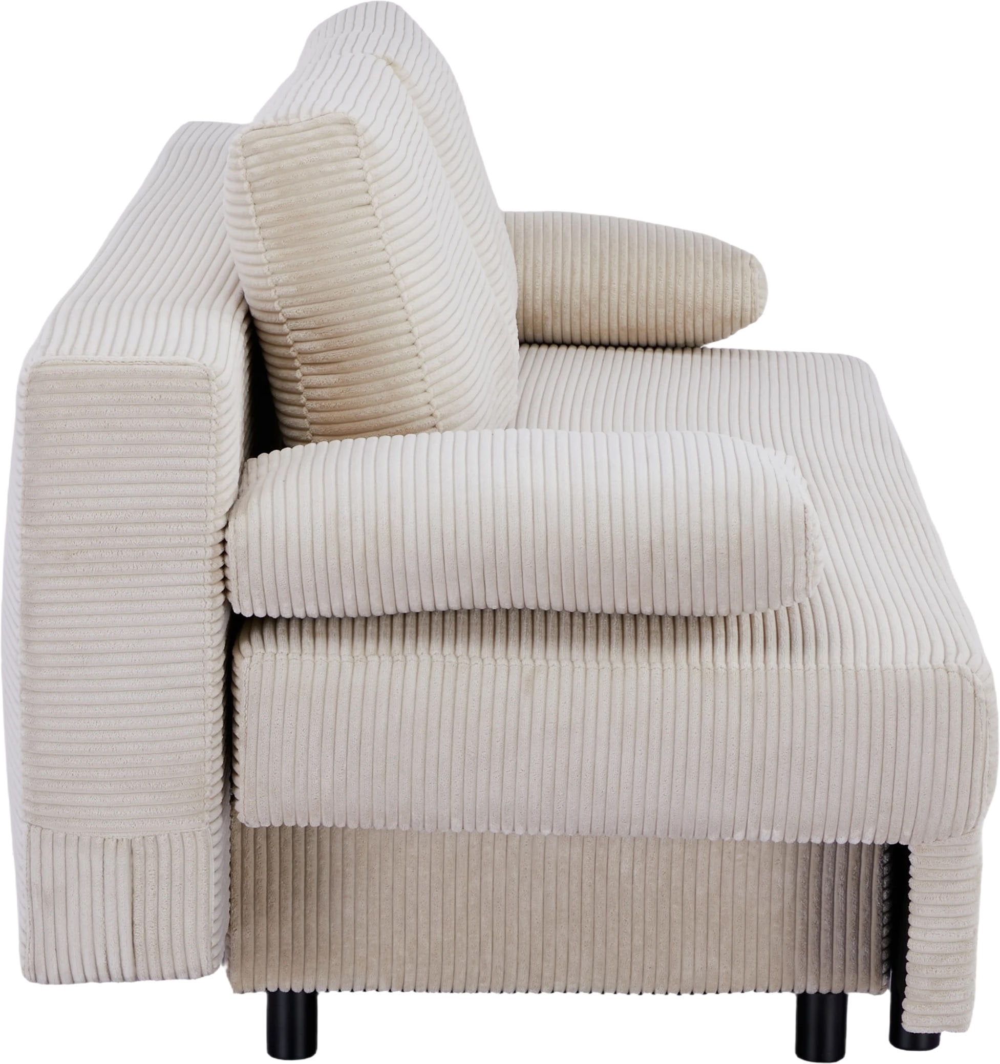 OTTO home Schlafsofa »ONNIKO Cord, Breite: 192 cm, Liegefläche 121x192 cm, softer Cord-Bezug« mit Bettfunktion & Bettkasten