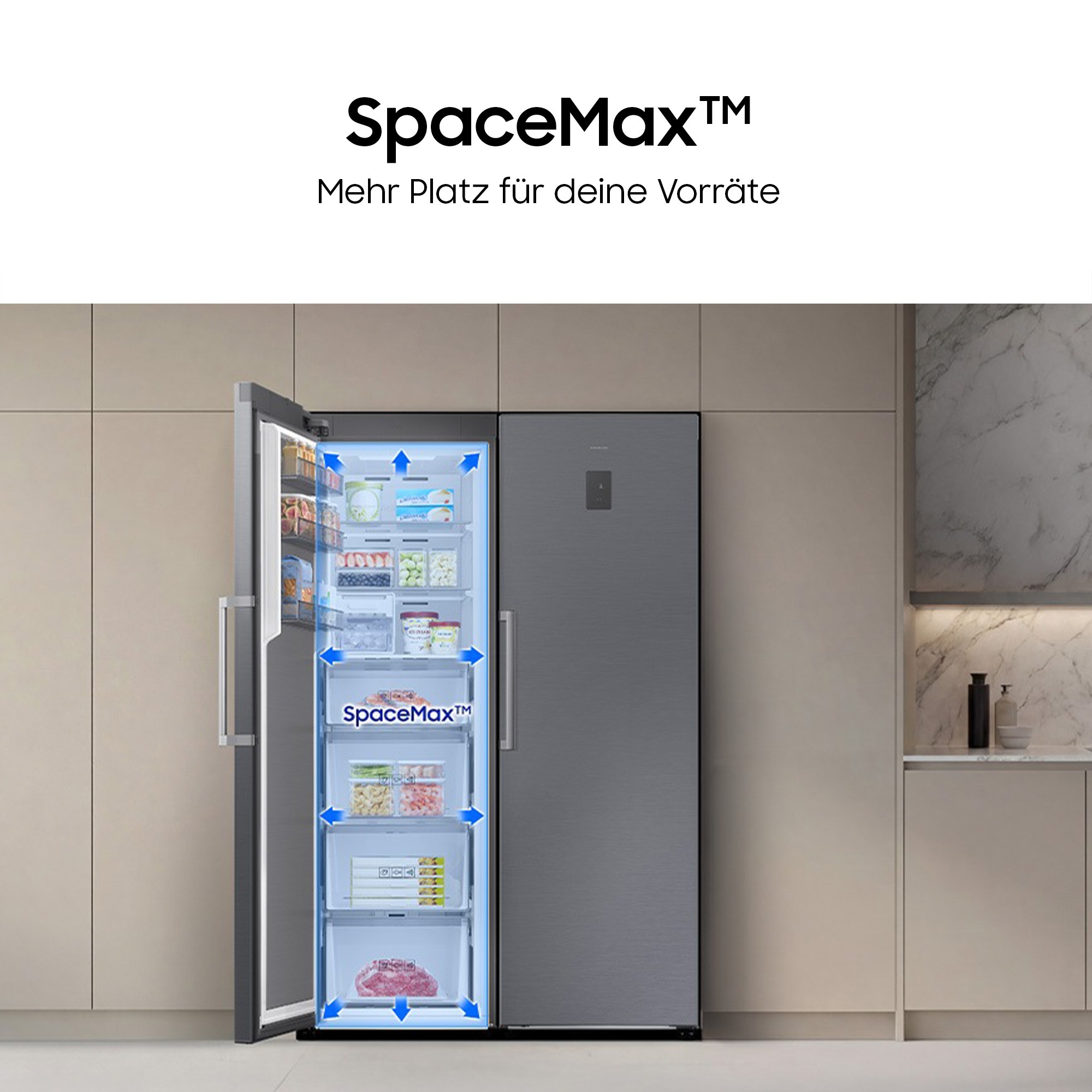 Samsung Gefrierschrank »RZ70H32KDTEF« 185,8 cm hoch 59,5 cm breit No Frost - nie wieder abtauen