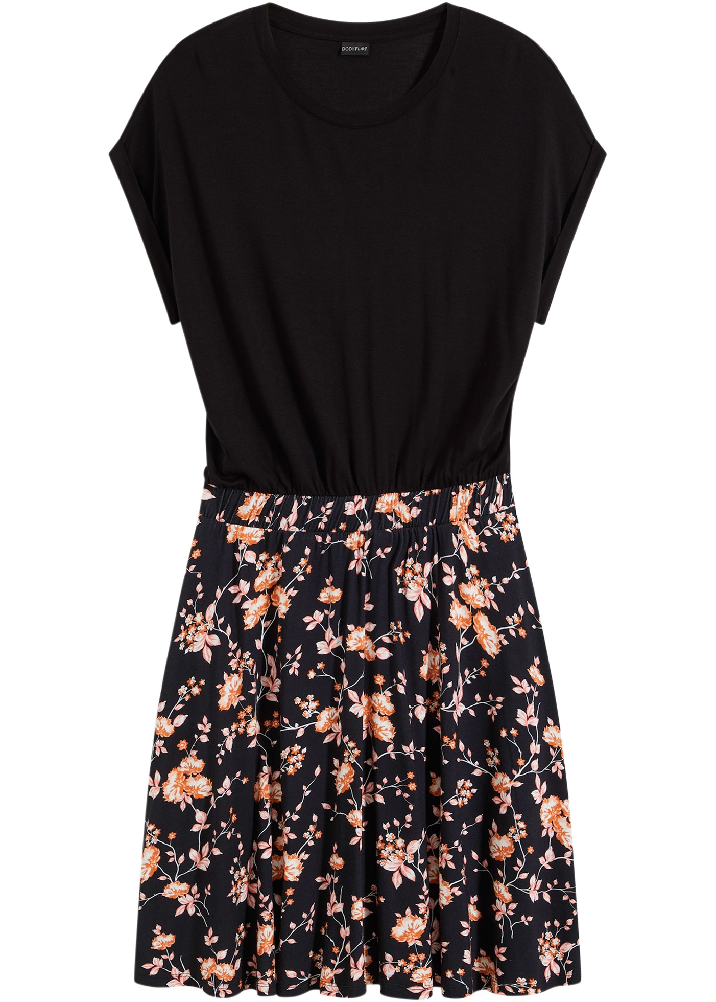 bonprix Midikleid Jerseykleid aus Viskose-Mix