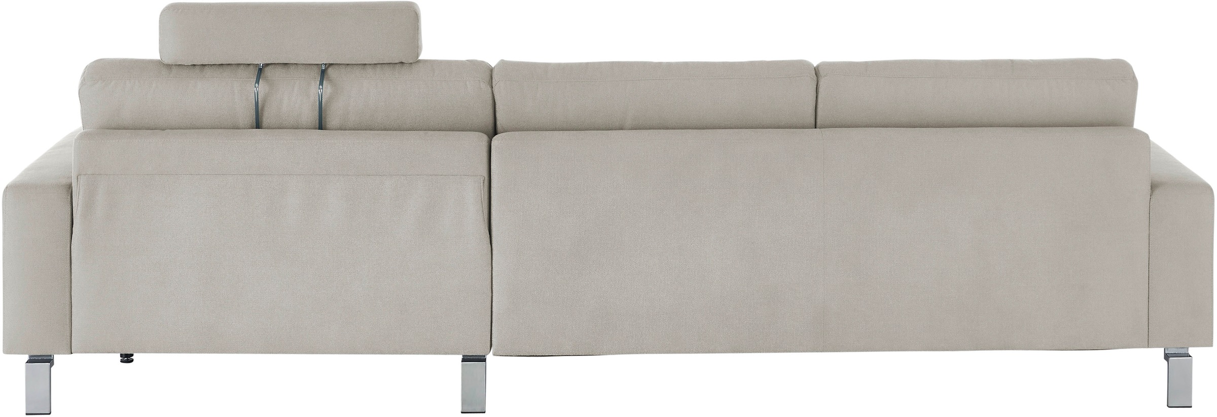 3C Candy Ecksofa »Lecce, wahlweise PUR-Schaumstoff oder Tonnentaschenfederkern«, Bett im 2,5-Sitzer, teilmotorische Schlaffunktion im Longchair, L-Form