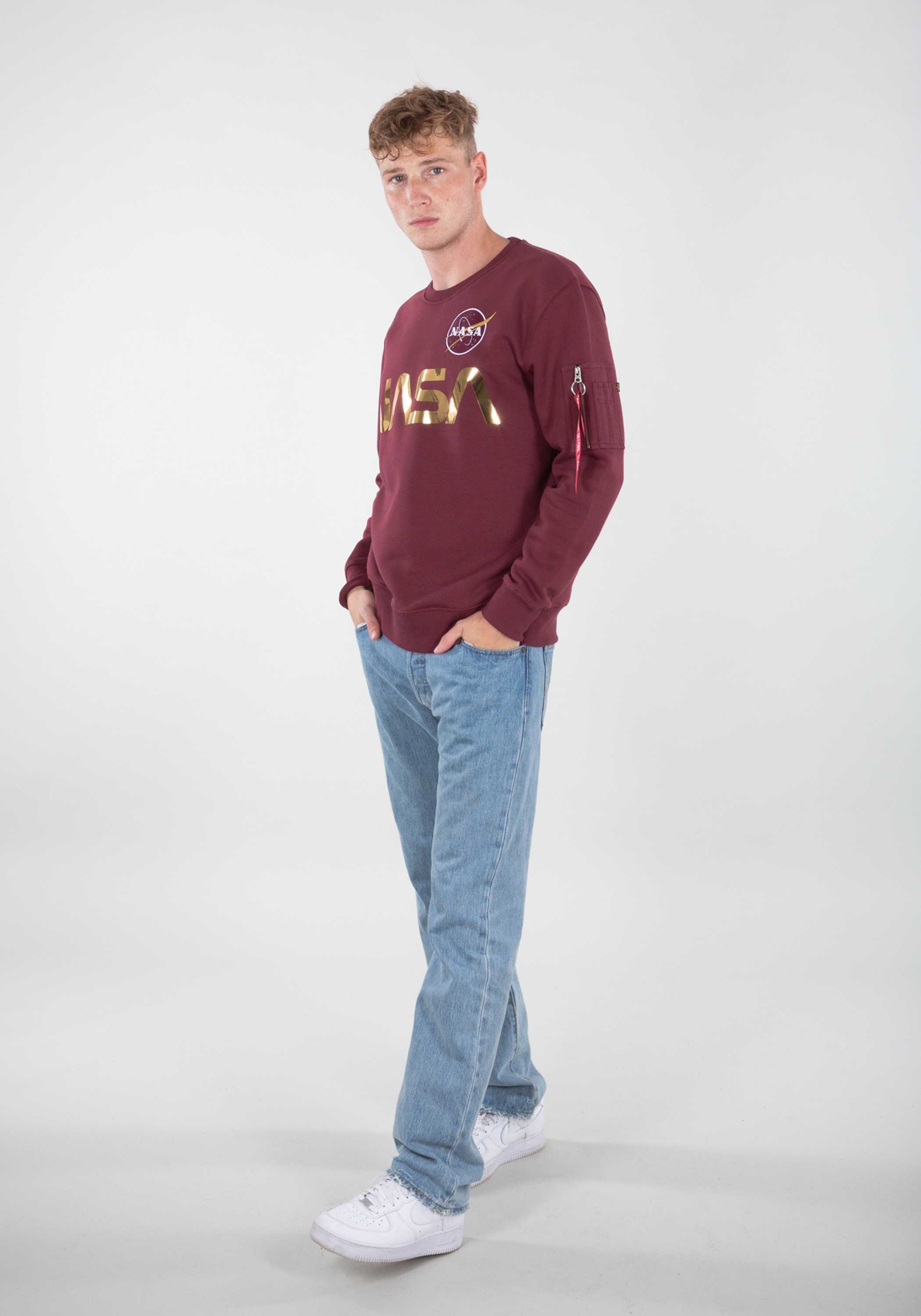 Alpha Industries Sweater »Alpha Industries Men - Sweatshirts NASA Reflective Sweatshirt«