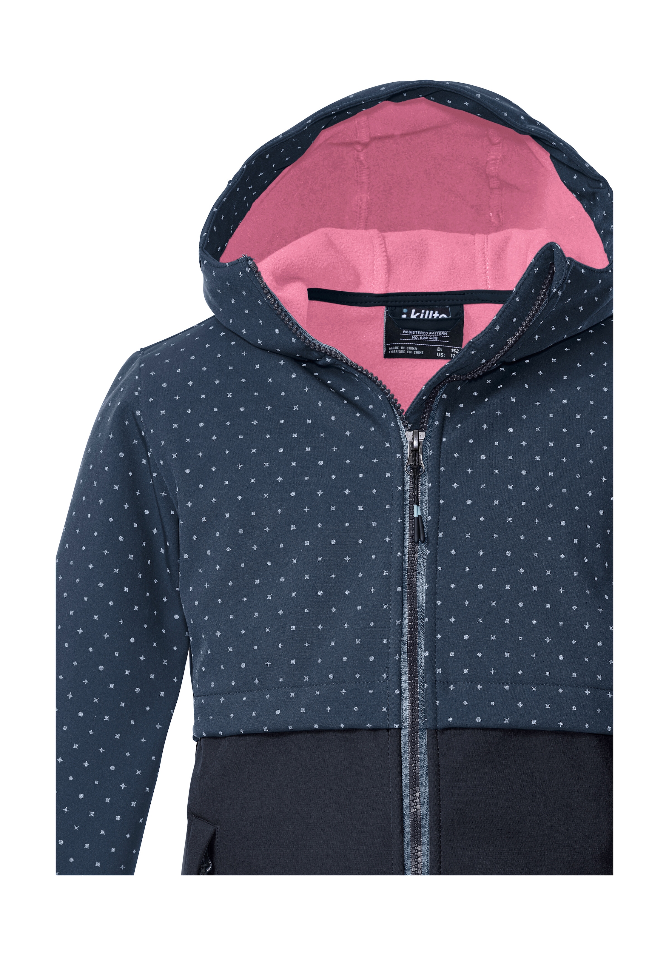 Killtec Softshelljacke »KOW 227 GRLS SFTSHLL JCKT« Softshelljacke für Kids: wind- und wasserabweisend, reflektierend