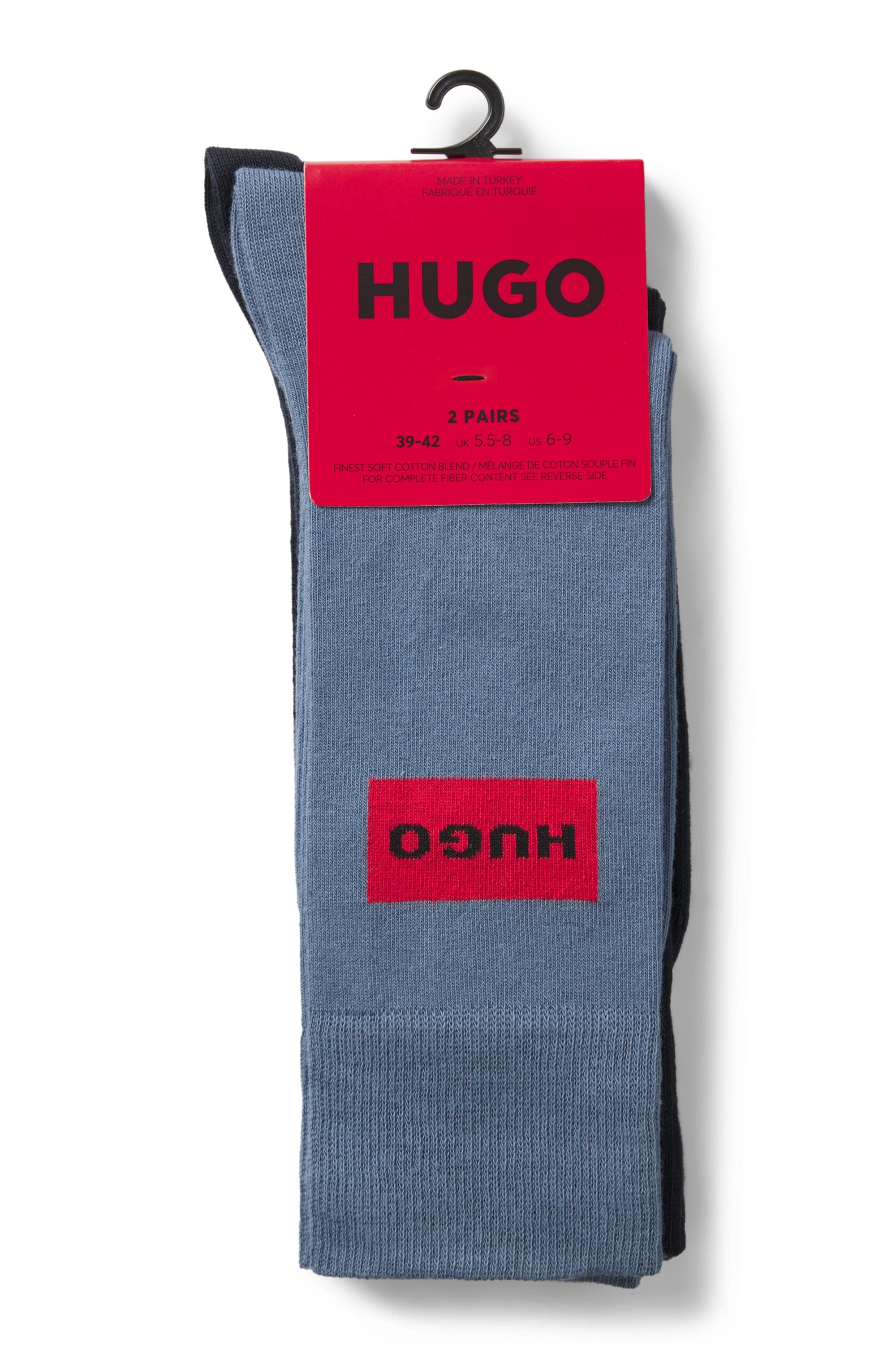 HUGO Underwear Socken »RED LABEL« 2 Paar tlg. mittelhoch, verstärkte Fersen- und Zehenbereich, Rippbündchen