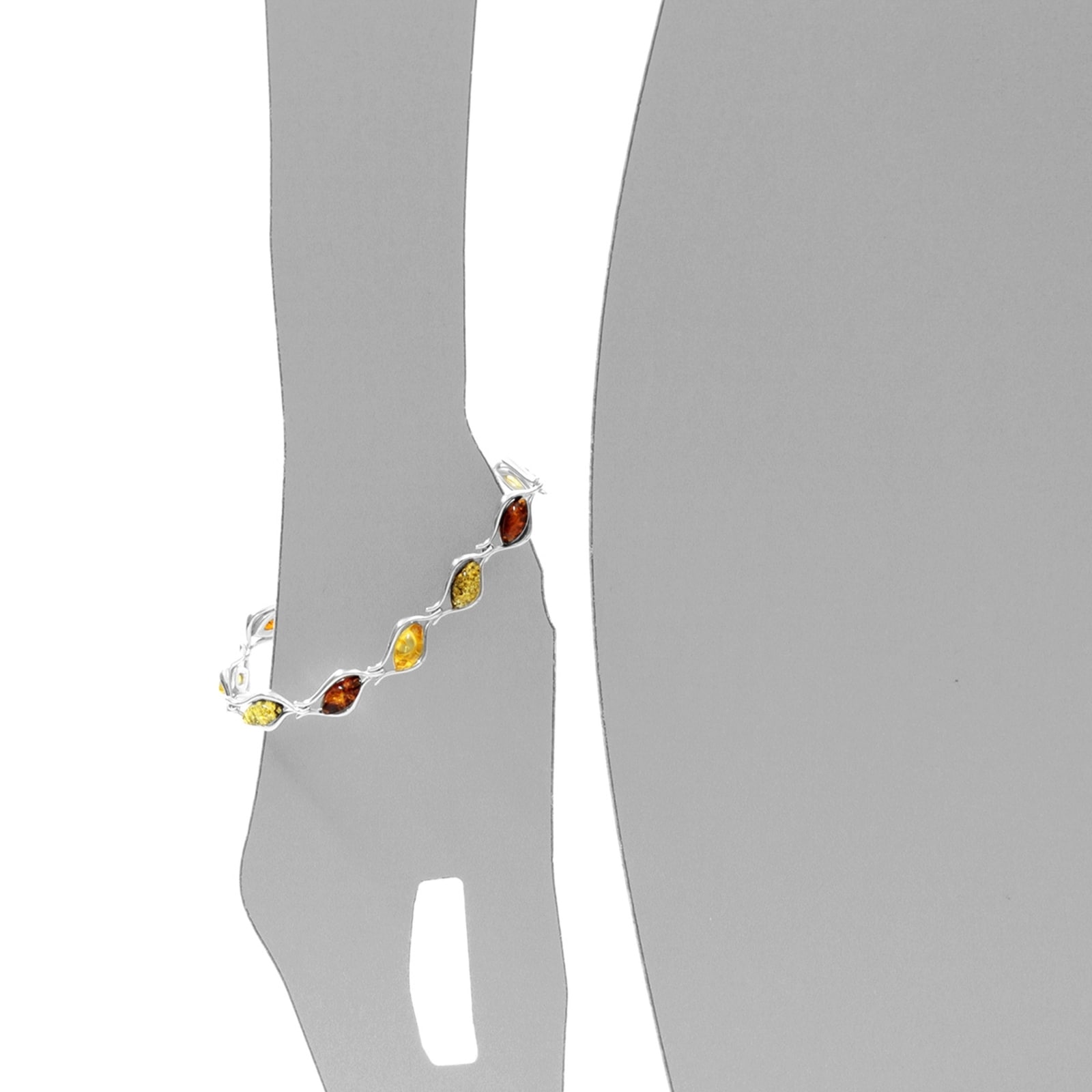 OSTSEE-SCHMUCK Armband »- Marlies - Silber 925/000 - Bernstein«