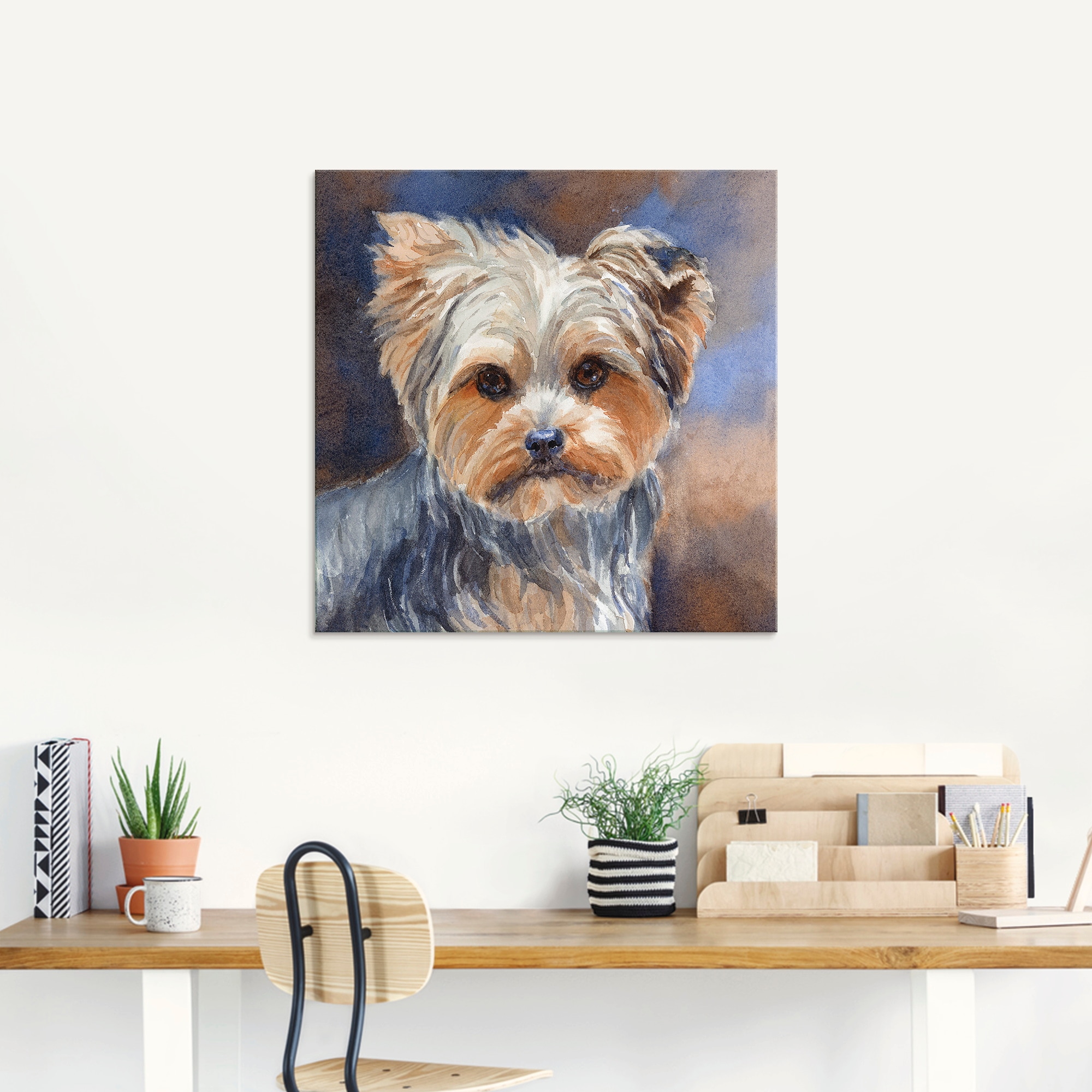 Artland Glasbild »Sadie Belle Yorkshire Terrier«, Haustiere, (1 St.), in verschiedenen Größen
