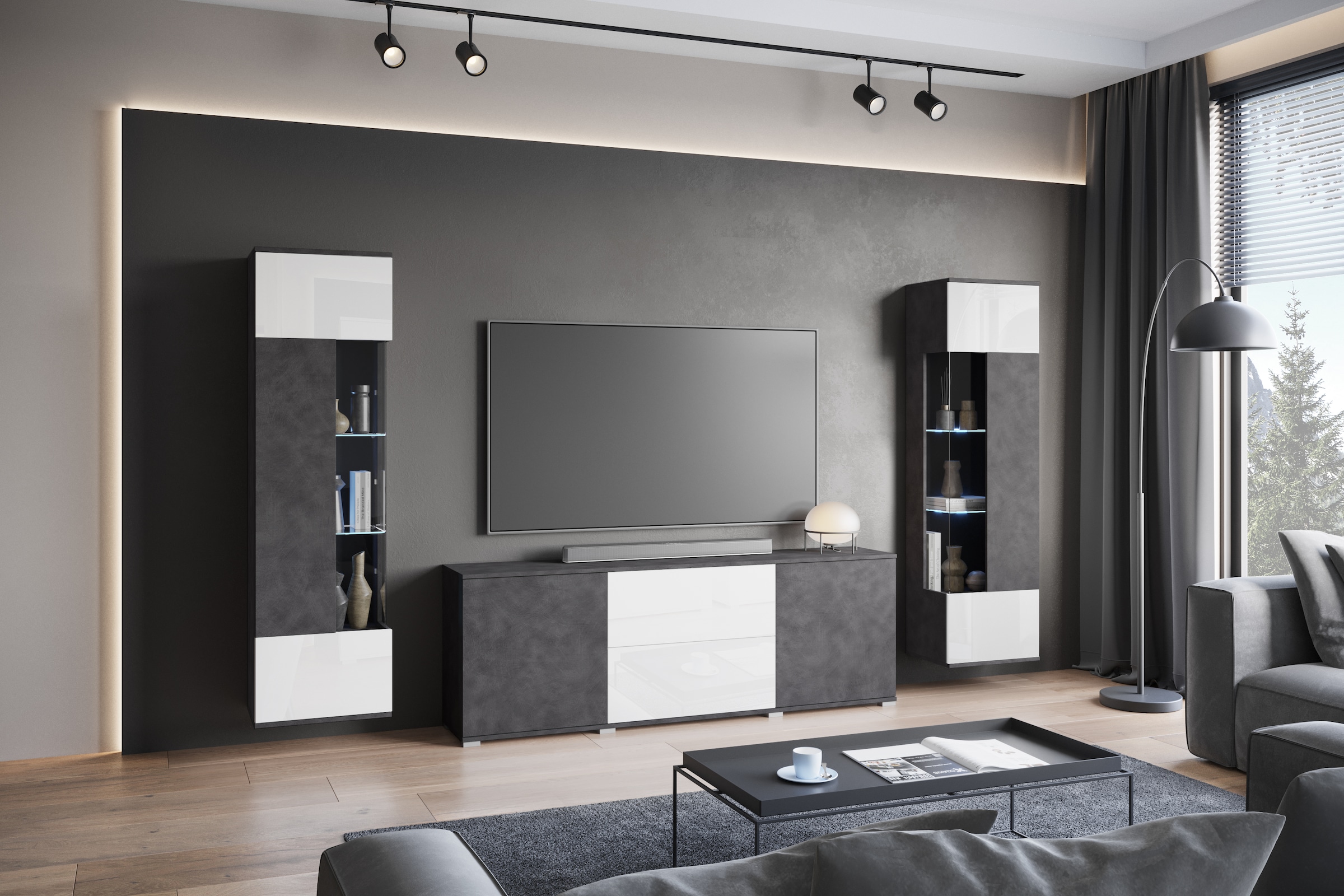 OTTO home Wohnwand »KENIA« Komplett-Set, 3 Stk. tlg.