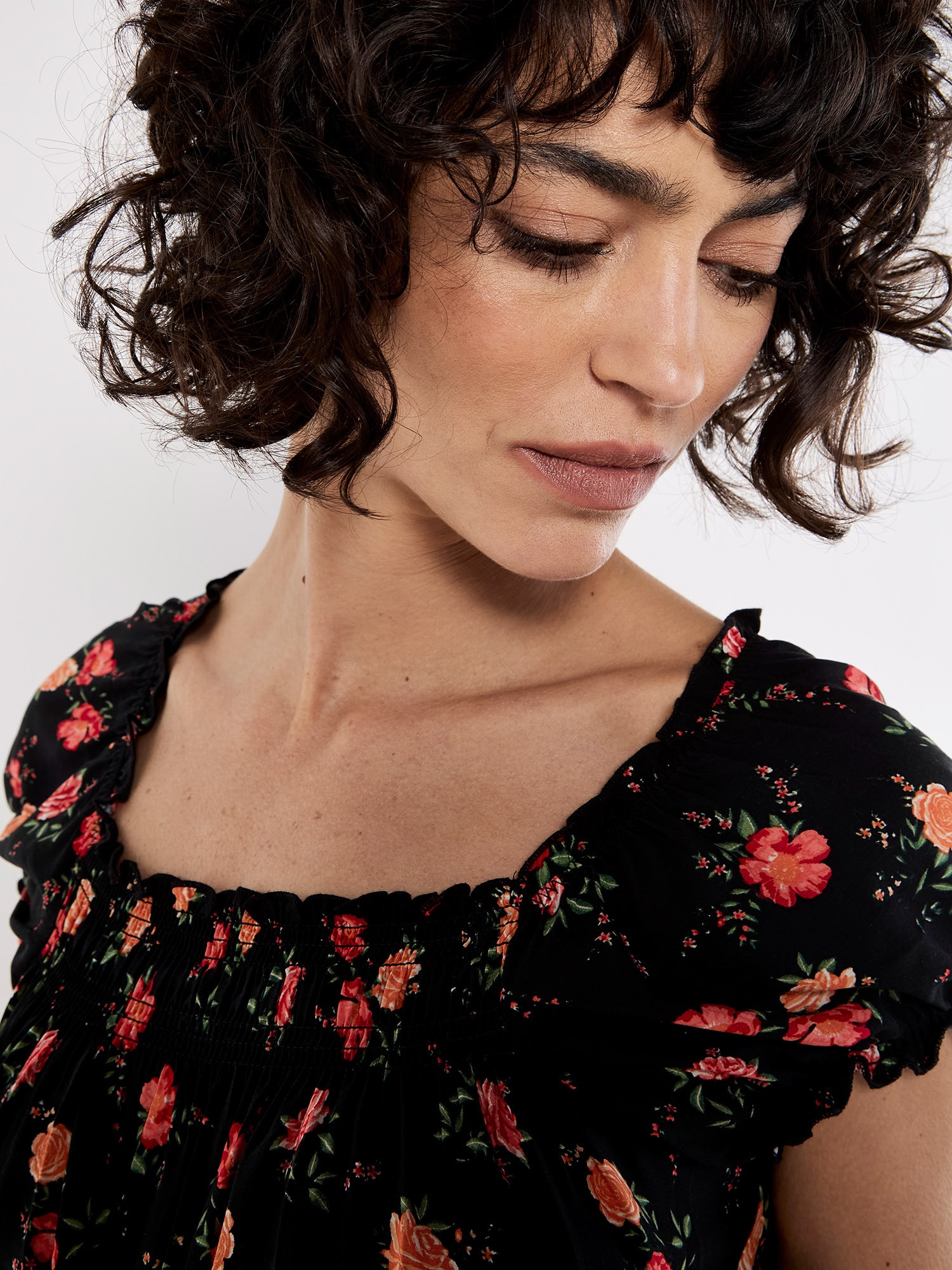 Apricot Midikleid »Midikleid« mit Smokdetails