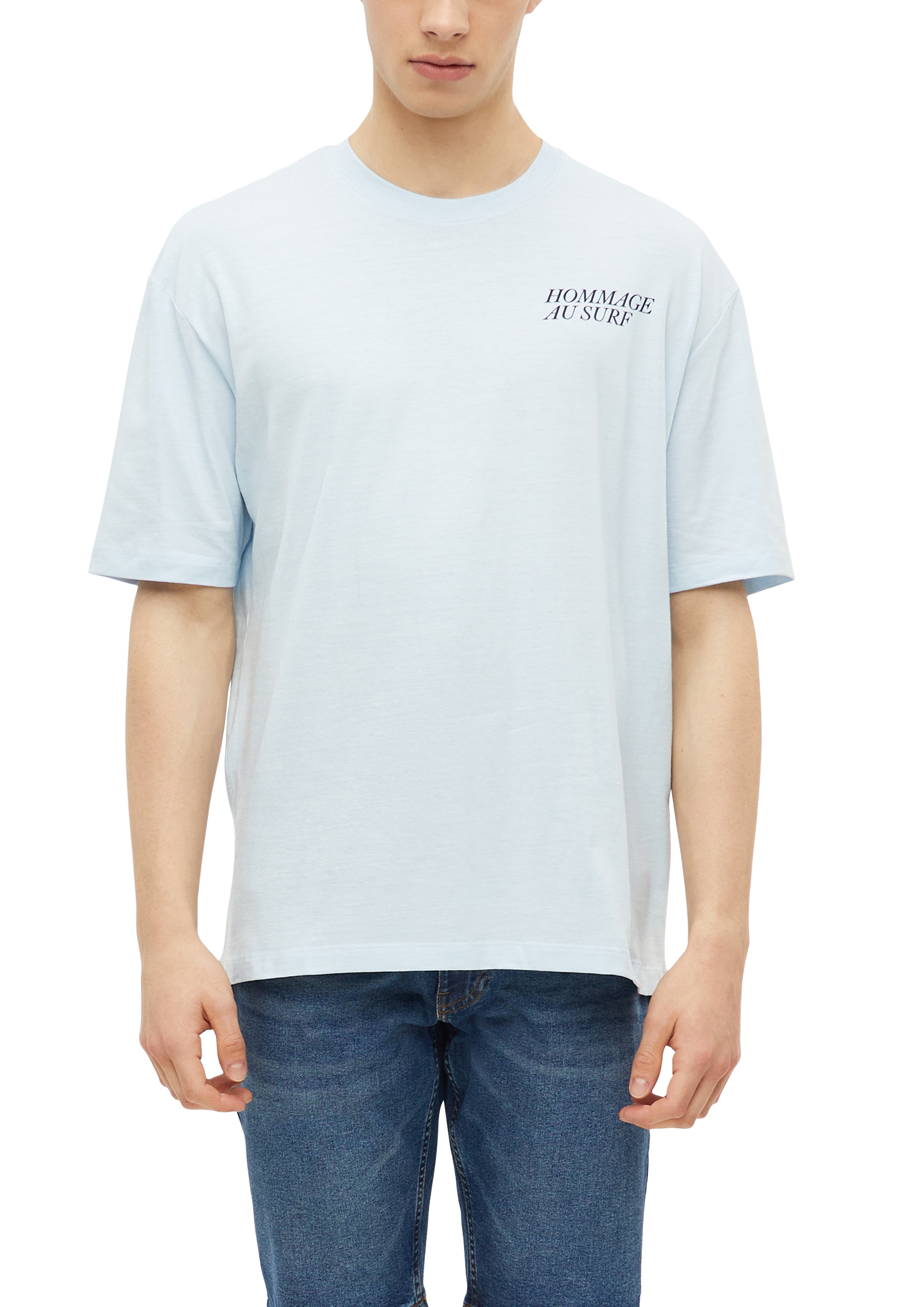 s.Oliver Kurzarmshirt Sommershirt mit kleinem Print